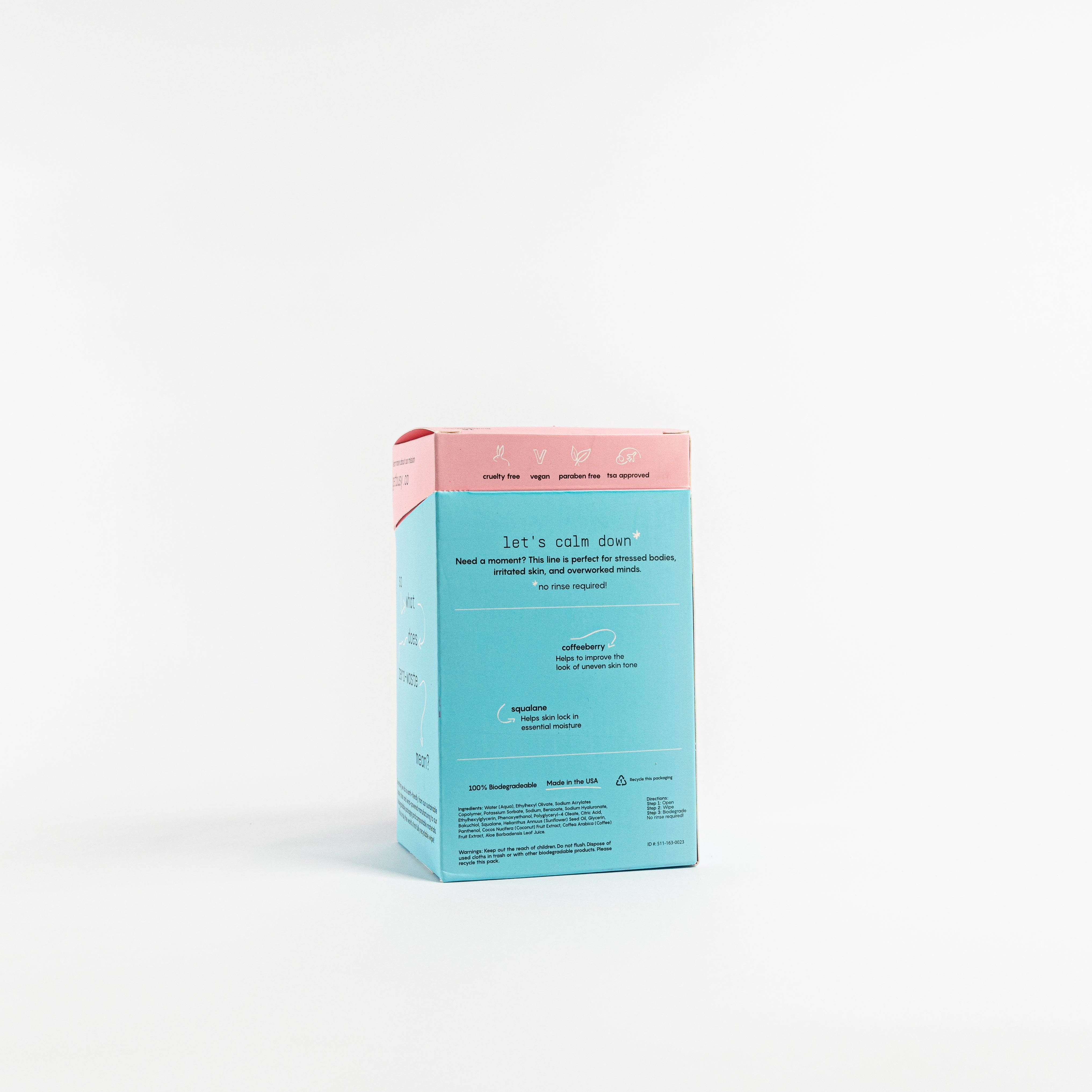 Busy Co. Facial Cleansing Wipes - 15 Count | Gentle Makeup Remover & Skin Refreshing Wipes for Travel, Gym & On-The-Go Use
