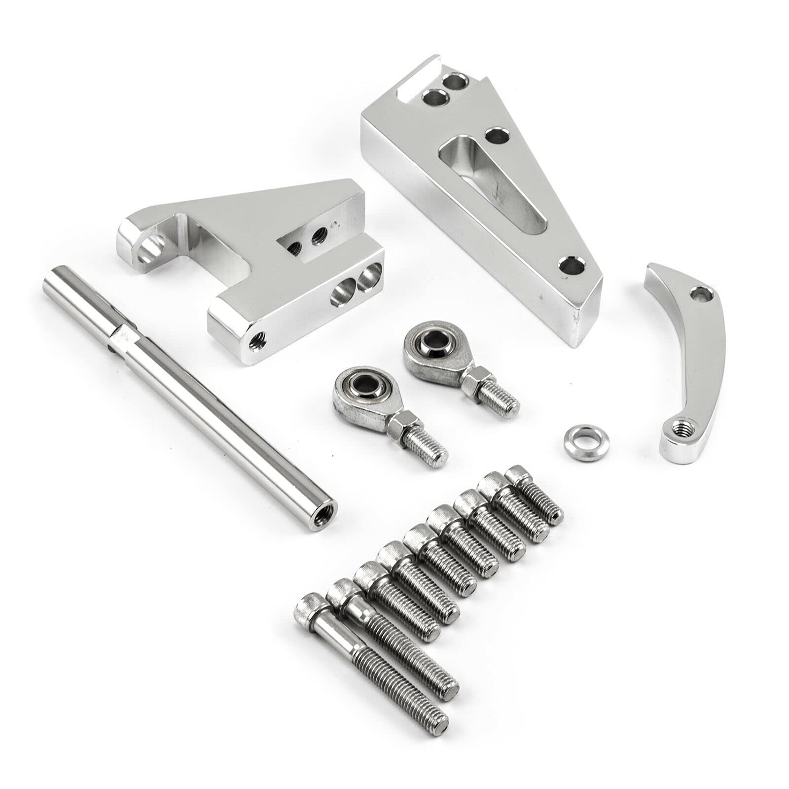 GHQKBTT BBC 454 Short Water Pump SWP Aluminum Alternator Bracket Kit - Polished Finish for Chevy Big Block Engines - Perfect for Engine Upgrades & Performance Builds