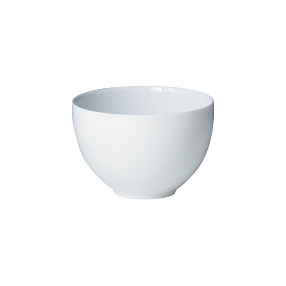 Denby White Noodle Bowl Set of 4 - Premium Stoneware Soup Bowls for Ramen, Pho & Asian Cuisine - Microwave & Dishwasher Safe Dinnerware for Home & Restaurant Use