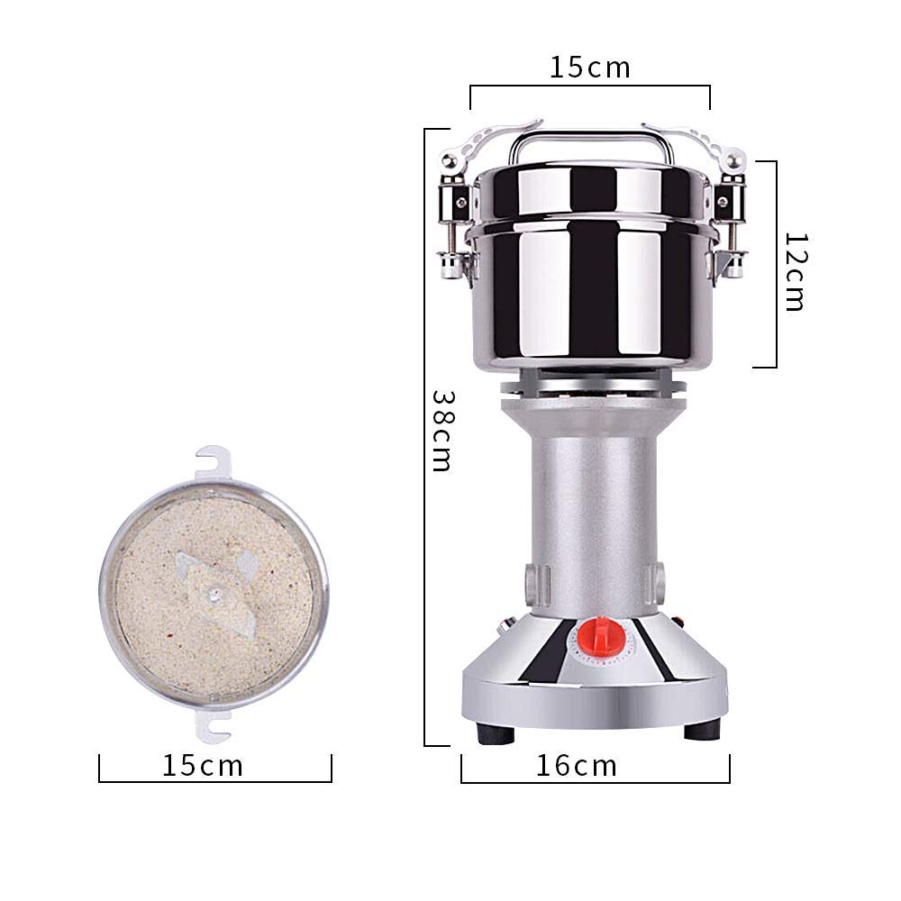 500g Electric Grain Mill Grinder for Spices, Herbs, Coffee & Seeds - Superfine Powder Machine, 110V Dry Grinder for Cereals & Grains - Perfect for Home Baking, Coffee Brewing & Spice Preparation