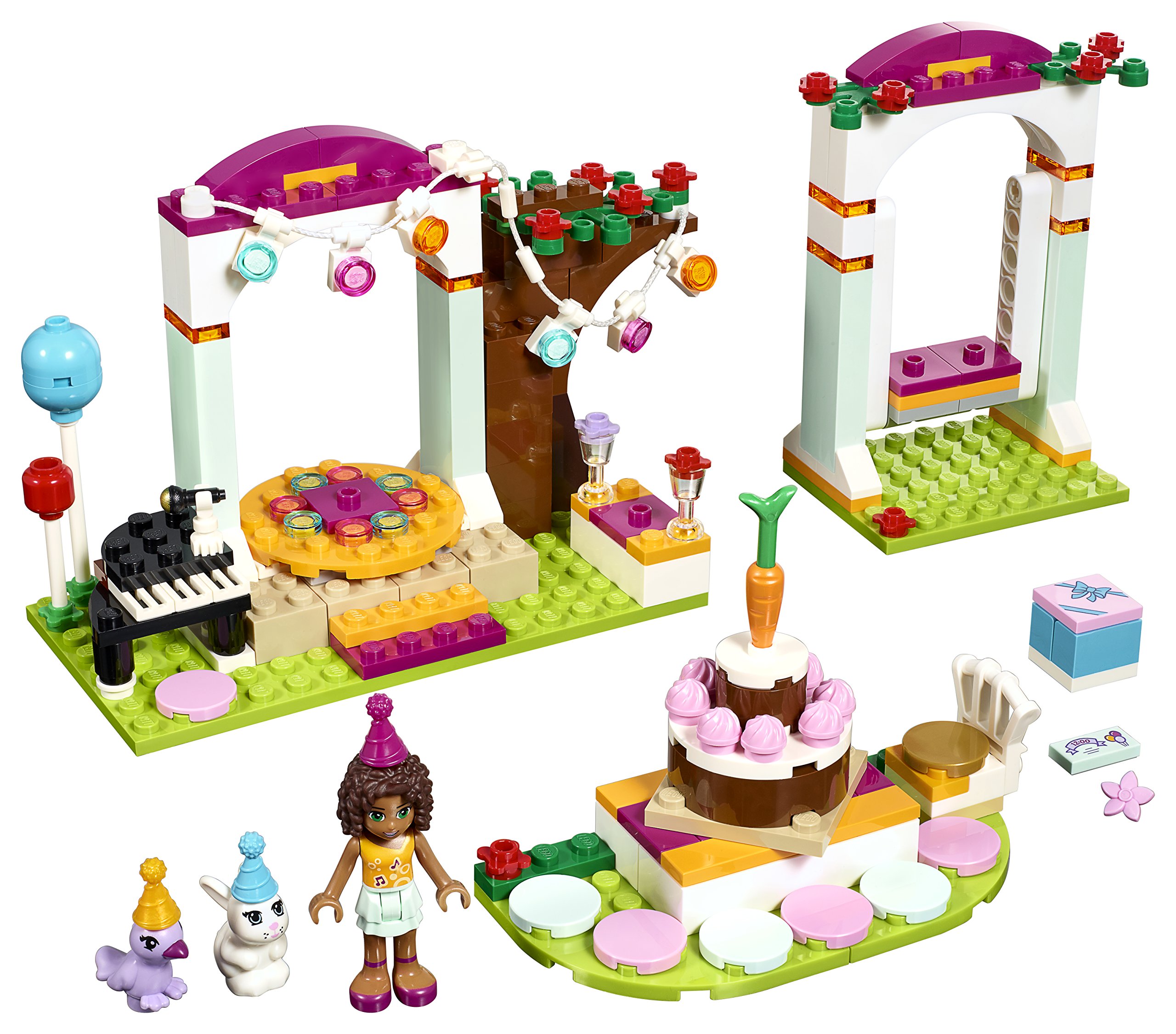LEGO Friends Birthday Party Building Kit - 191 Pieces for Creative Play, Gift for Girls Ages 6-12 | Perfect for Birthday Celebrations, Playdates & STEM Learning Activities