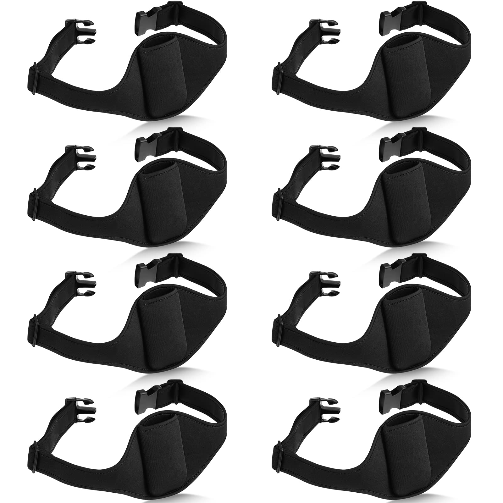 Adjustable Fitness Microphone Belt - Black Wireless Mic Strap for Instructors & Trainers | Perfect for Gym, Yoga, and Group Fitness Classes