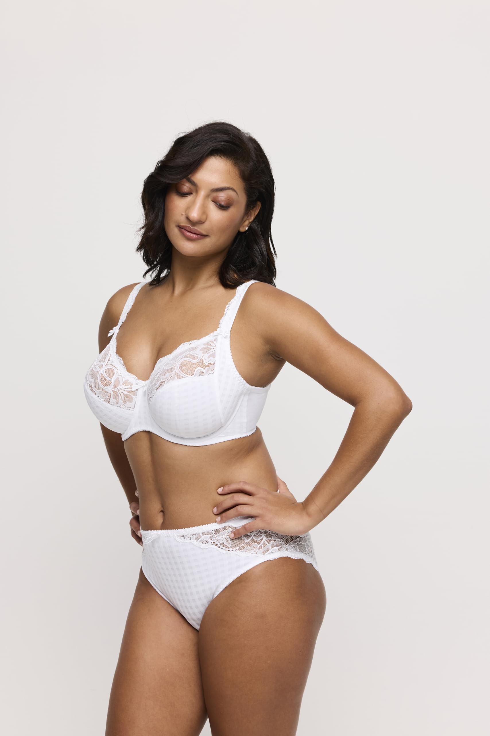 PrimaDonna Madison Full Coverage Side Support Bra 38G White - Plus Size Comfort for All-Day Wear, Work & Special Occasions