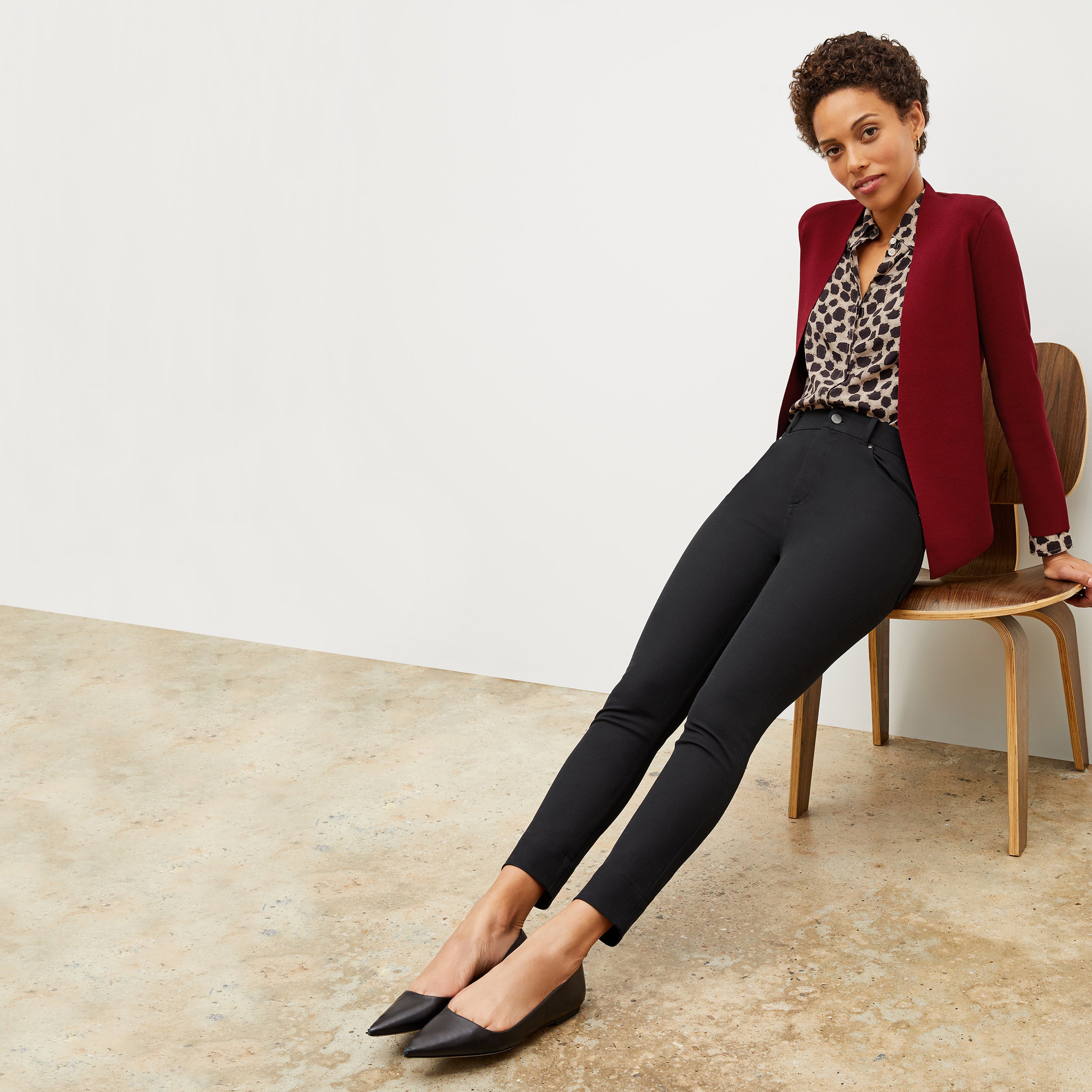 Eco-Friendly Better Than Denim Jeans for Women - Sammataro Black Stretch Pants | Perfect for Casual Wear, Work & Everyday Outfits