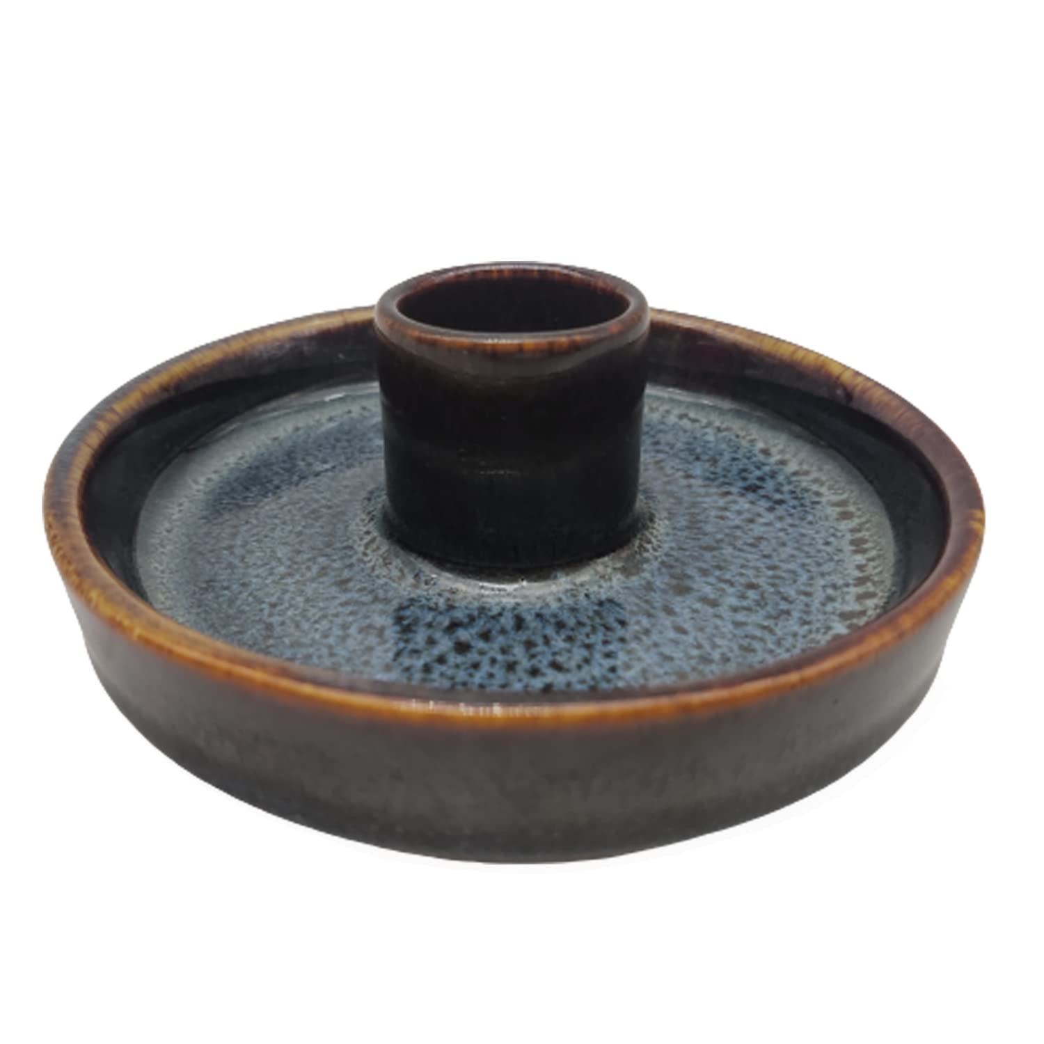 Ceramic Palo Santo Holder for Burning Sticks - Blue Palo Santo Burner & Incense Stick Stand - Perfect for Meditation, Yoga, and Aromatherapy at Home