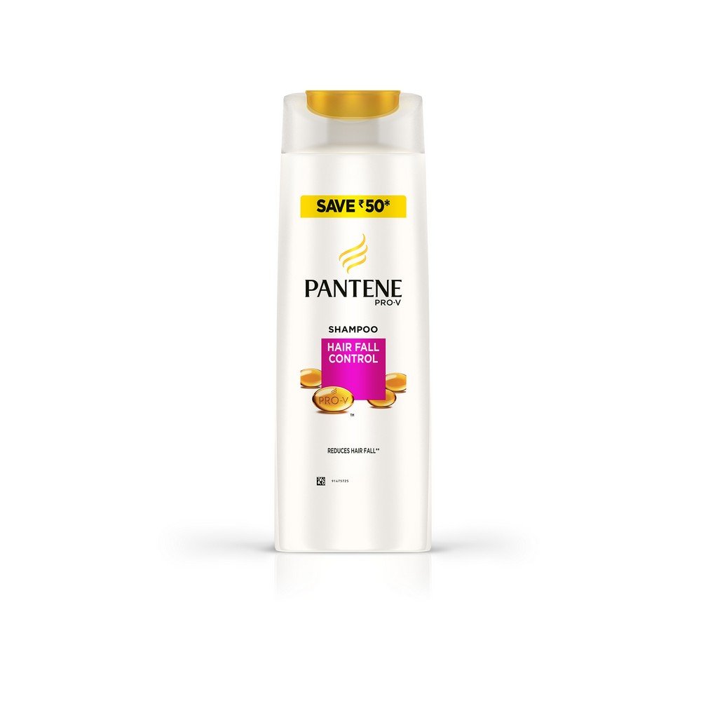 Pantene Pro-V Hair Fall Control Shampoo for Women & Men - 12.2 fl oz (360ml) - Reduces Hair Loss & Strengthens Hair - Daily Use for Thicker, Healthier Hair - Ideal for Home & Travel