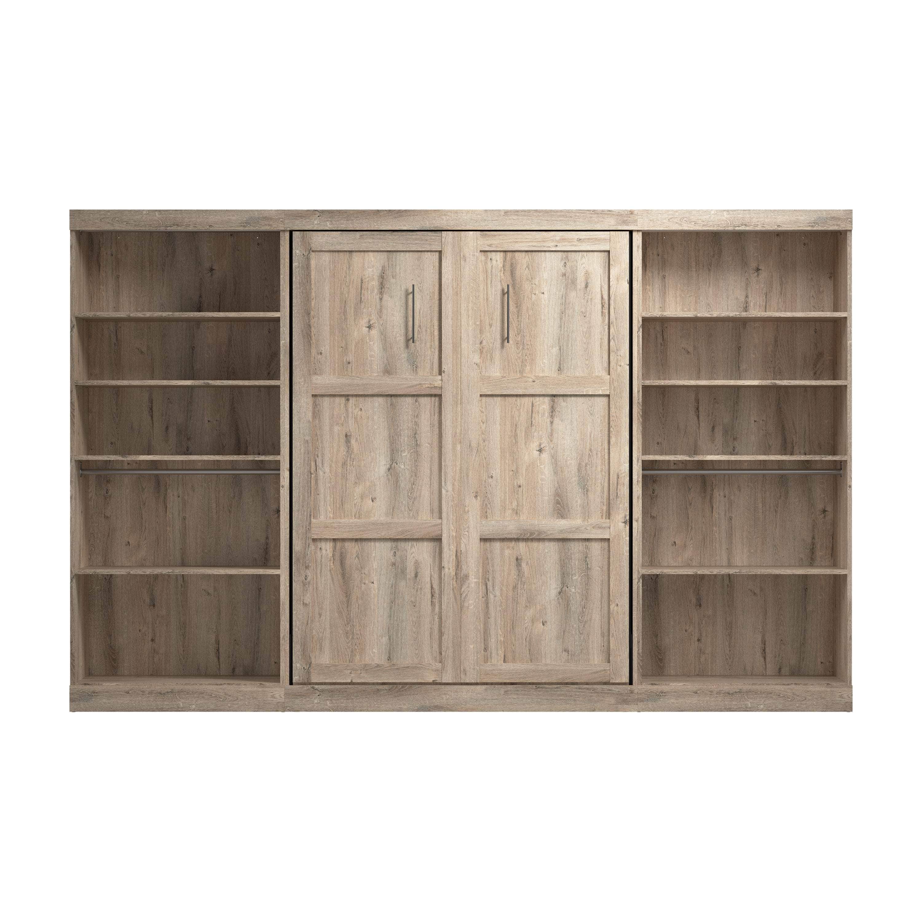Pur Full Murphy Wall Bed with 2 Storage Units (131