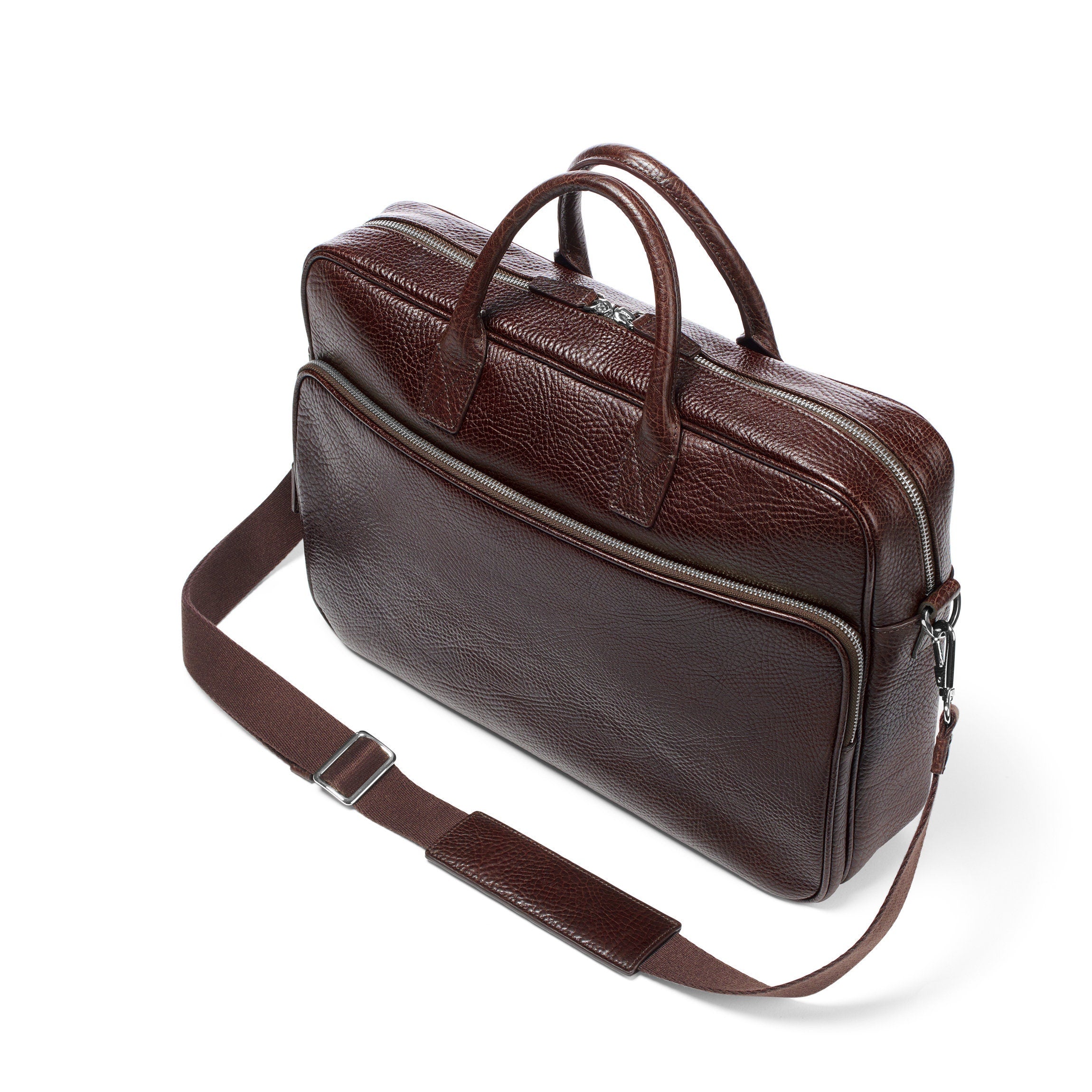 Premium Henderson Laptop Briefcase - Business Leather Messenger Bag for 15.6