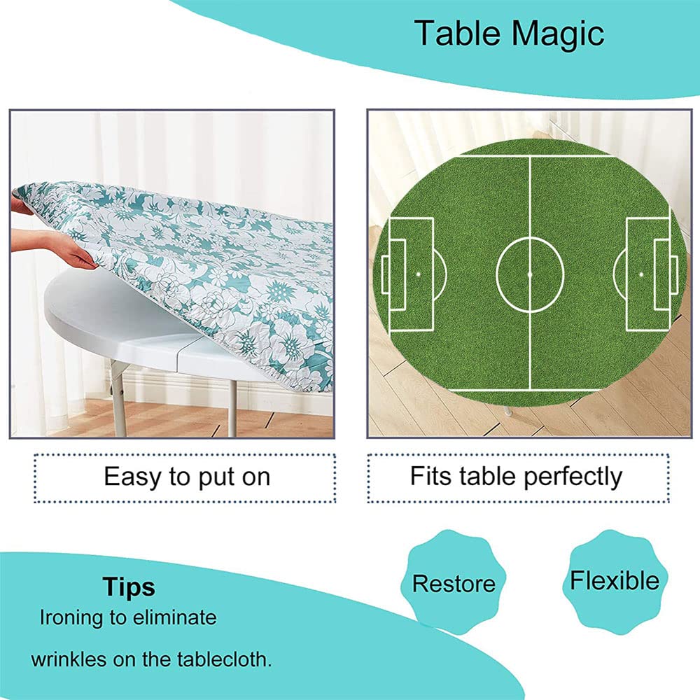Elastic Edge Round Tablecloth for 36
