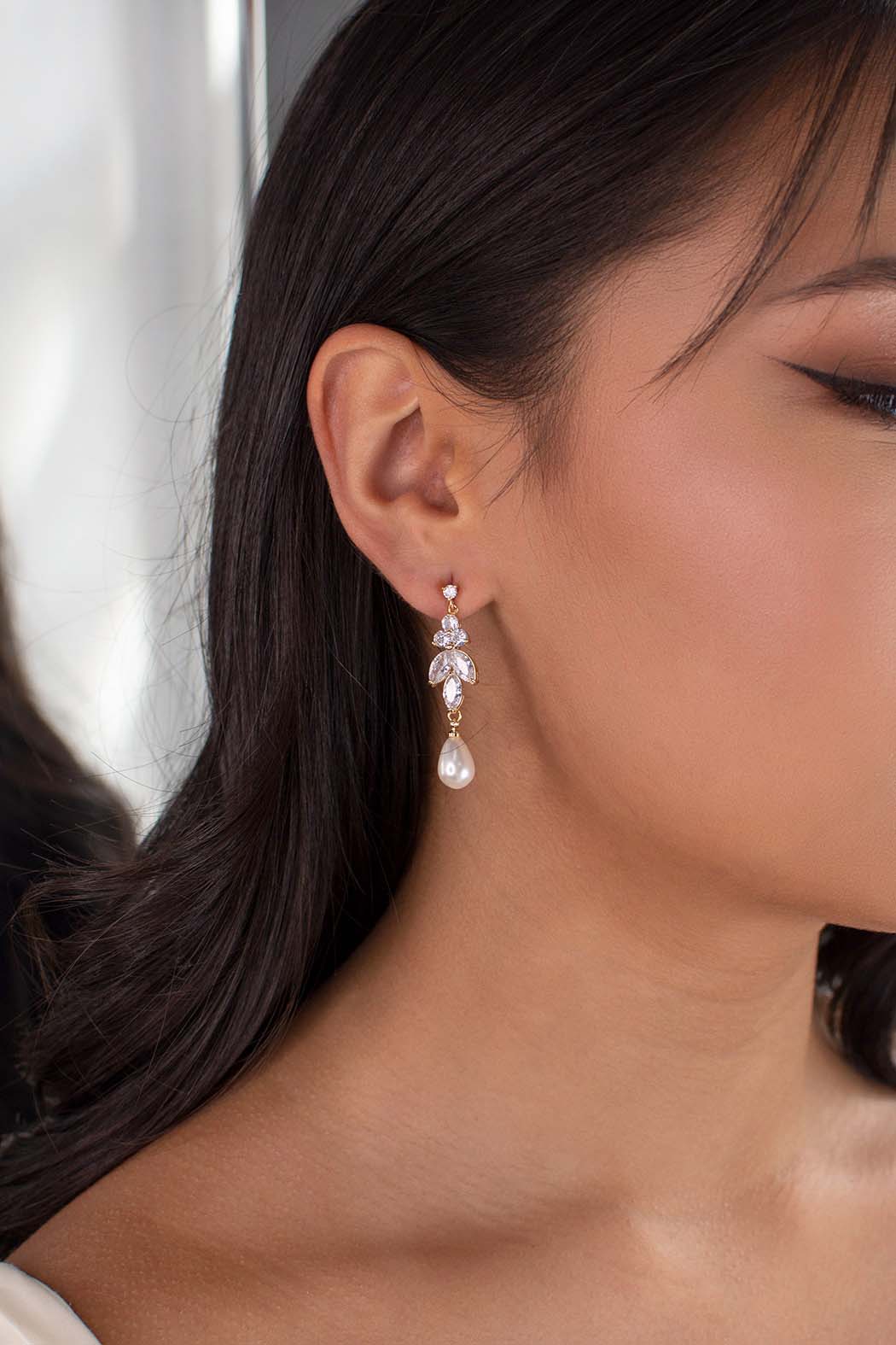Remy Pearl Tree Drop Earrings for Women - Elegant Dangle Pearl Jewelry for Party, Wedding & Evening Occasions