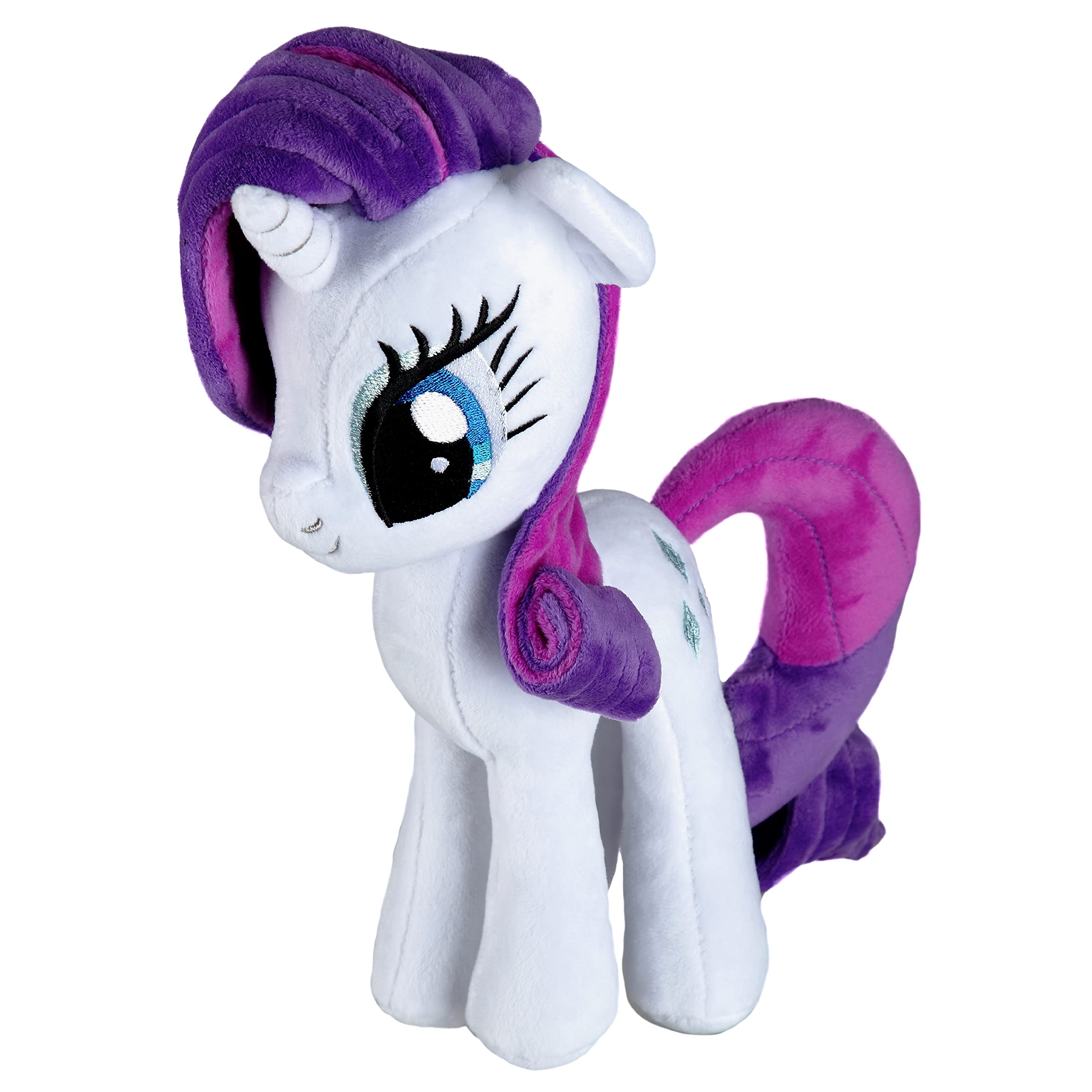 My Little Pony Rarity Plush Toy - Official Licensed Collectible, Soft & Cuddly Stuffed Animal for Kids & Adults - Perfect Gift for MLP Fans & Collectors (Ages 3+) - Great for Birthday Gifts, Room Decor & Cuddle Time