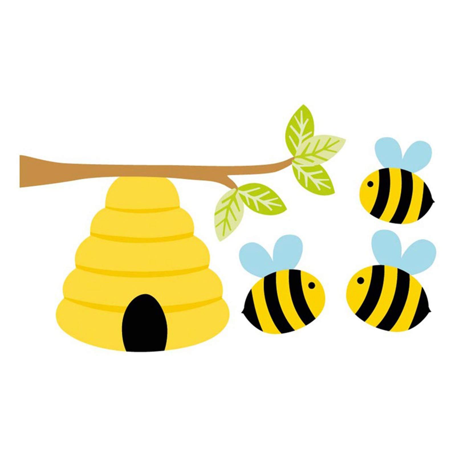 Celendi Large Cartoon Little Bee Wall Sticker - Self-Adhesive Wallpaper Mural for Living Room, Kids Bedroom & Nursery Decor - Perfect for Home, Kindergarten & Playroom Wall Art