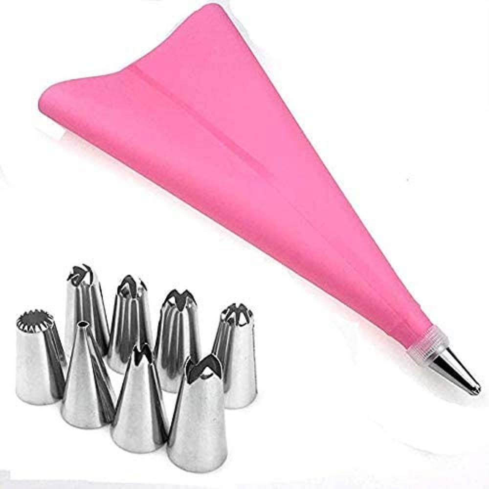 VARWANEO 14-Piece Cake Decorating Tools Set - Stainless Steel Piping Nozzles, Icing Tips & Baking Molds for Professional Cake Decorating, Cupcakes, Cookies & Pastry Making - Perfect for Home Bakers & Professional Chefs