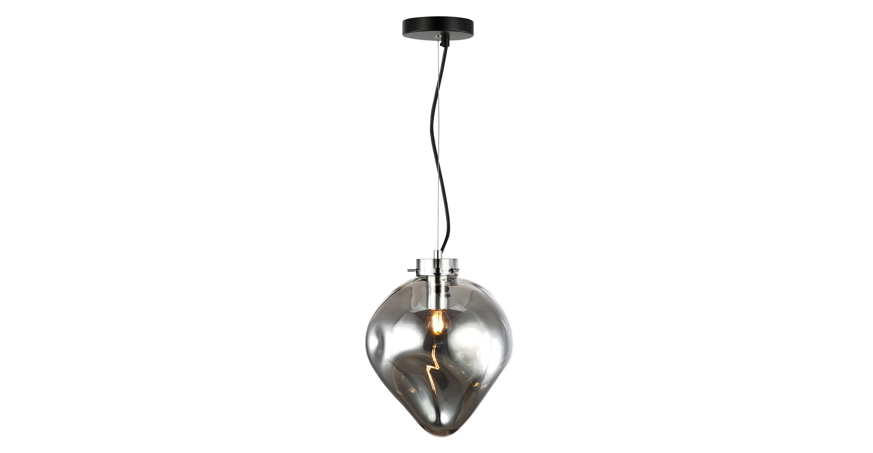 Modern Bette Pendant Light Fixture - Sleek Hanging Chandelier for Kitchen Island, Dining Room & Bedroom Lighting - Adjustable Height Contemporary Ceiling Lamp