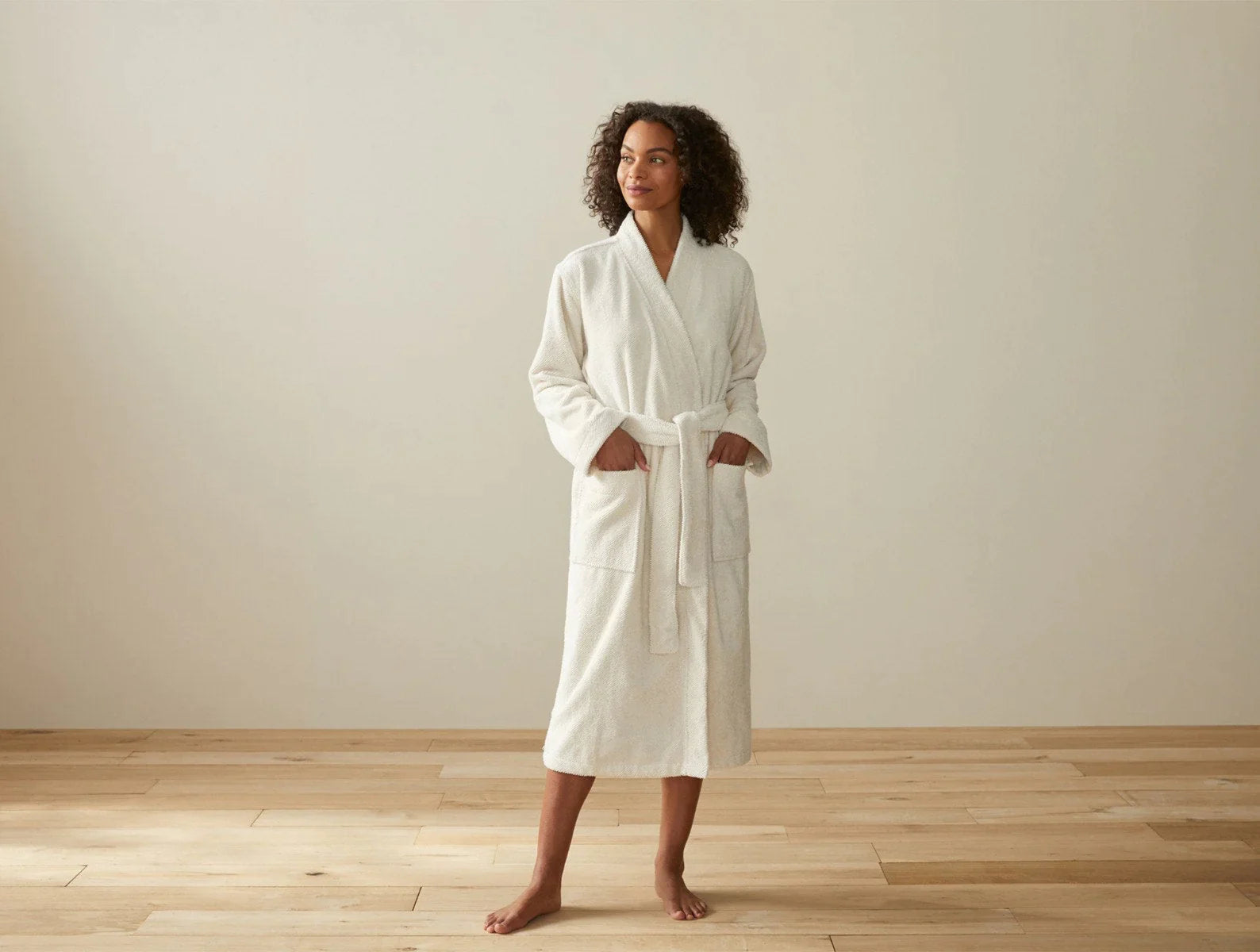 Premium Unisex Lightweight Organic Cotton Robe - Soft & Breathable for Spa, Lounge & Relaxation at Home