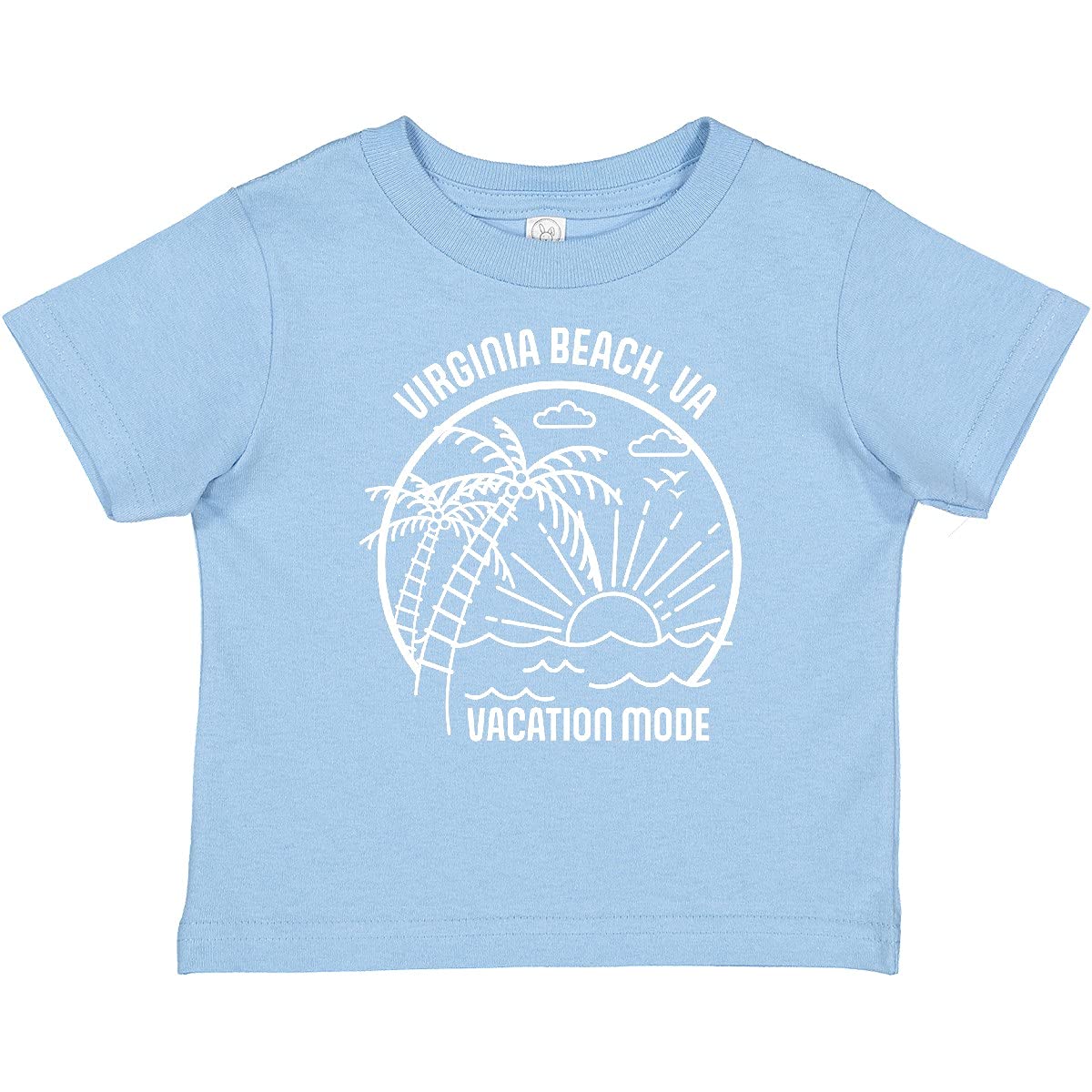 Inktastic Virginia Beach Summer Vacation Mode Baby T-Shirt - Cute & Comfortable Cotton Tee for Infants & Toddlers - Perfect for Beach Trips, Family Vacations & Casual Outings