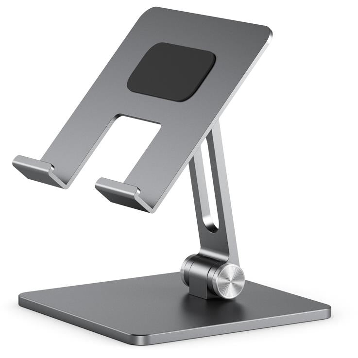 ALOGIC Edge Tablet & iPad Stand Holder - Adjustable & Sturdy Space Grey Aluminum Stand for Reading, Watching, and Working - Perfect for Home, Office & Travel Use