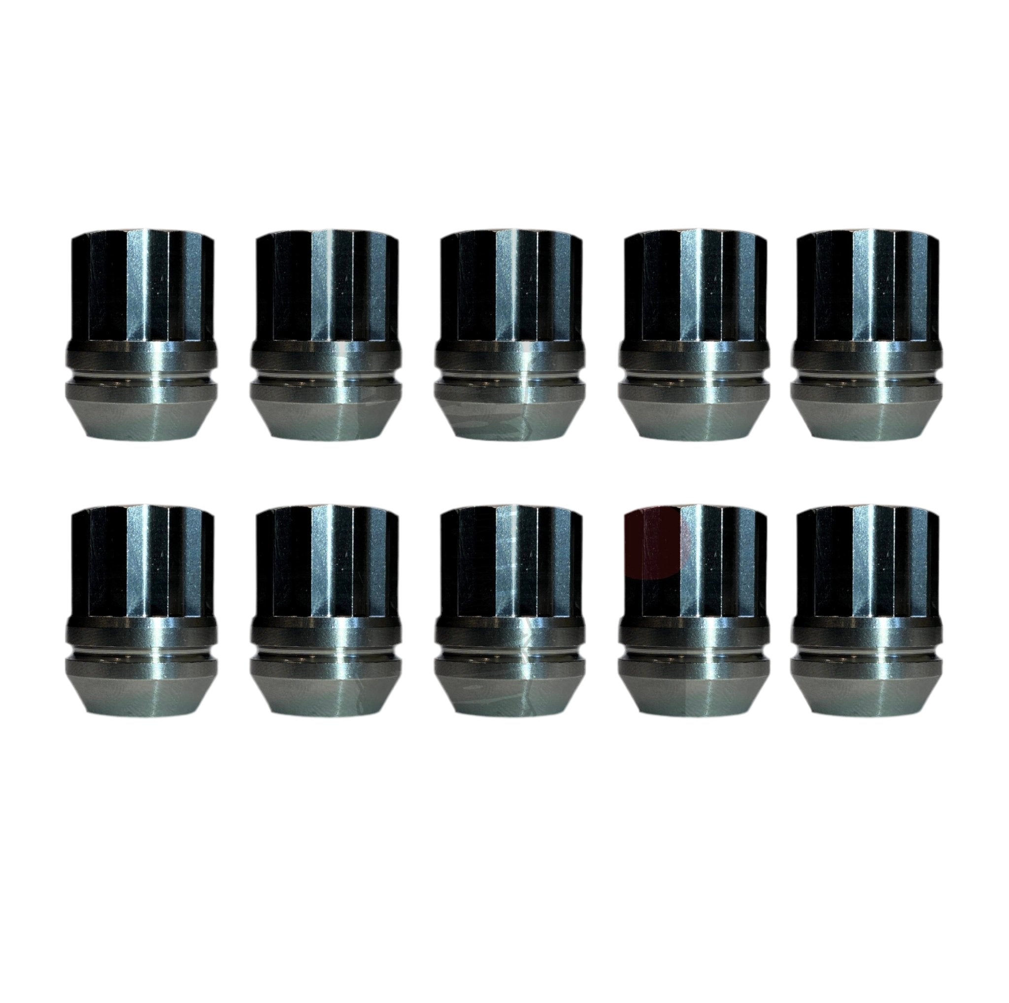 10-Pack Titanium 1/2-20 Acorn Lug Nuts - Durable Wheel Lug Nuts for Cars, Trucks & SUVs - Rust-Resistant for Long-Lasting Performance