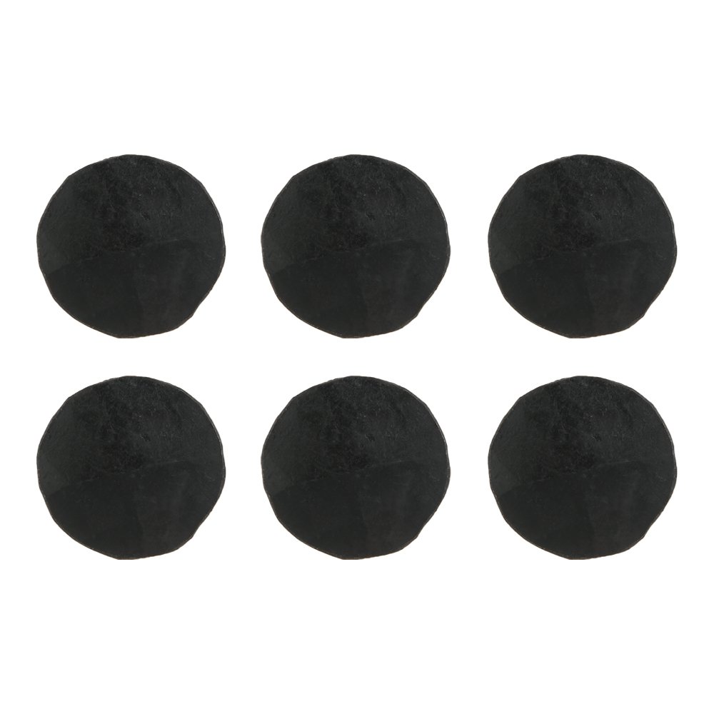 Decorative Iron Clavos Nails - Round Pyramid Bolt Heads, Wrought Iron Finish (Set of 6) 0.75 x 1 Inch - Perfect for Furniture, Doors & DIY Home Decor Projects