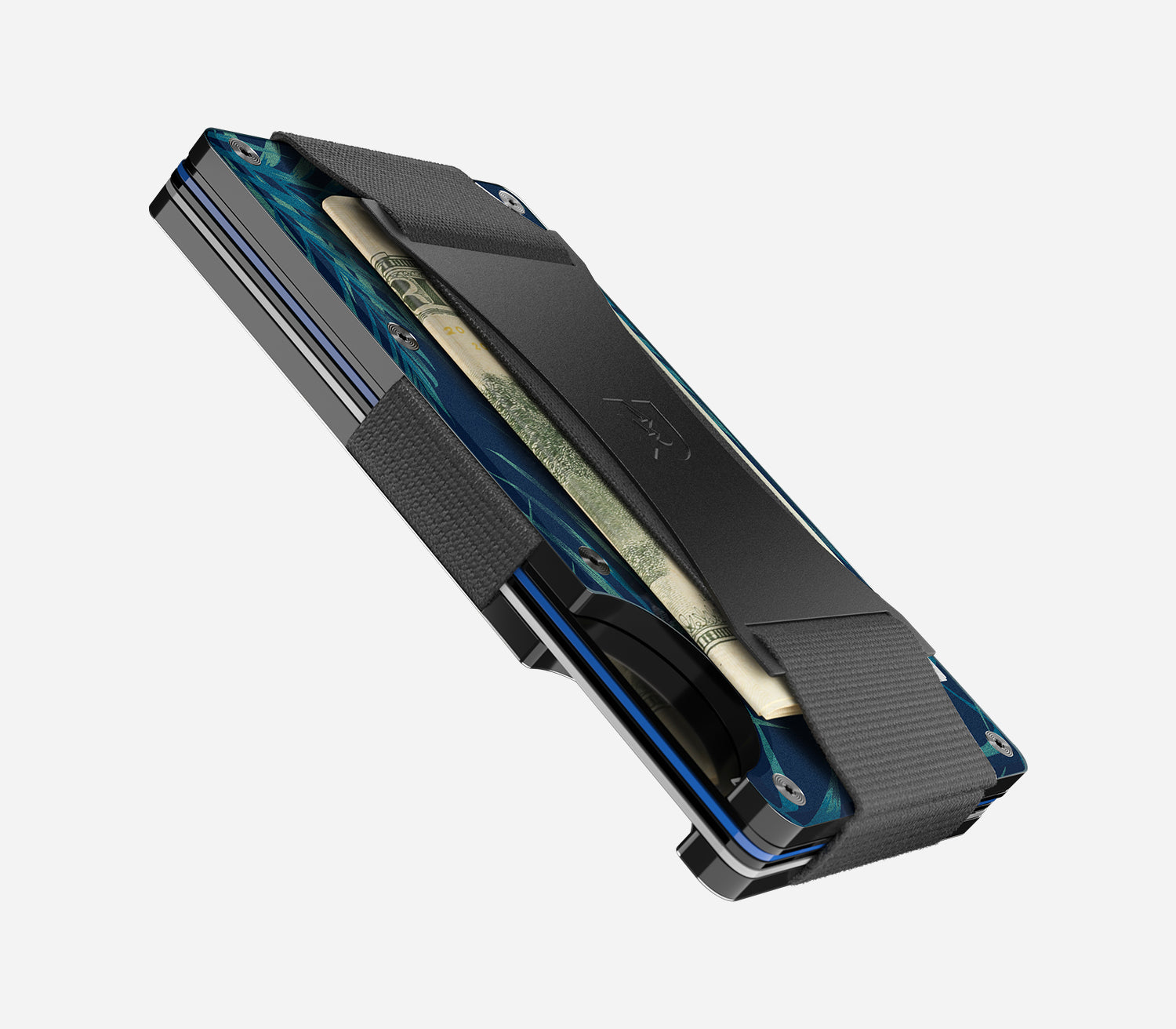 Ridge Wallet for Men - Slim Minimalist RFID Blocking Front Pocket Wallet | TravisMathew Floral Design | Perfect for Everyday Carry, Travel & Gifts