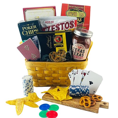 Premium Full House Poker Gift Set - Texas Hold'em Poker Party Supplies for Men, Casino Night Gifts, Poker Lover Present - Perfect for Birthday, Bachelor Party & Game Nights