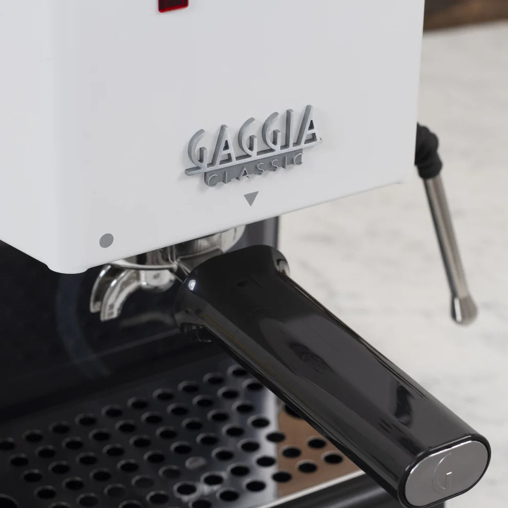 Gaggia Classic Pro E24 Espresso Machine in Polar White - Professional Italian Coffee Maker for Home & Office Use