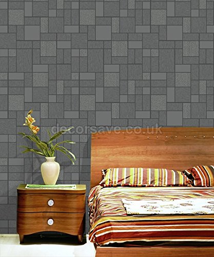 Holden Decor Glitter Tile Black 89240 - Premium Self-Adhesive Wall Tile for Home Decor, Kitchen Backsplash & Bathroom Accent Wall