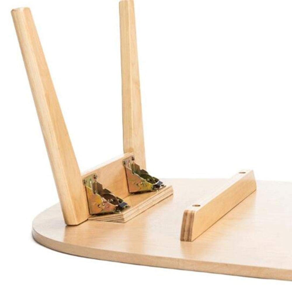 Self-Locking Collapsible Cabinet Hinges - 90 Degree Foldable Invisible Bracket Hinge for Bed Connecting Feet & Table Legs (Black) - Perfect for Space-Saving Furniture & DIY Projects