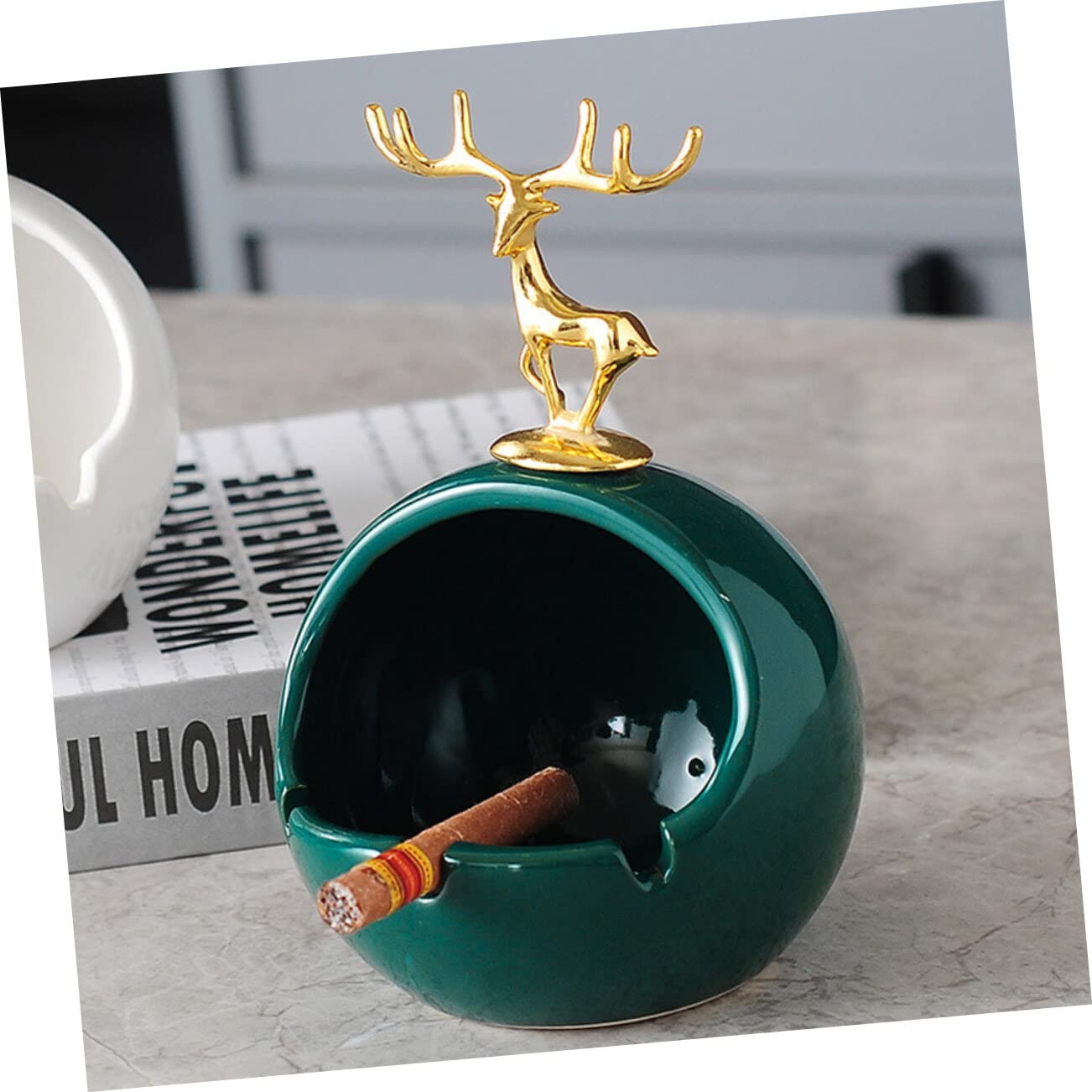 Angoily Ceramic Animal-Shaped Candy Dish - Decorative Storage Box for Earrings, Keys, Office Supplies, Makeup & Snacks - Perfect for Home, Office, and Party Decor