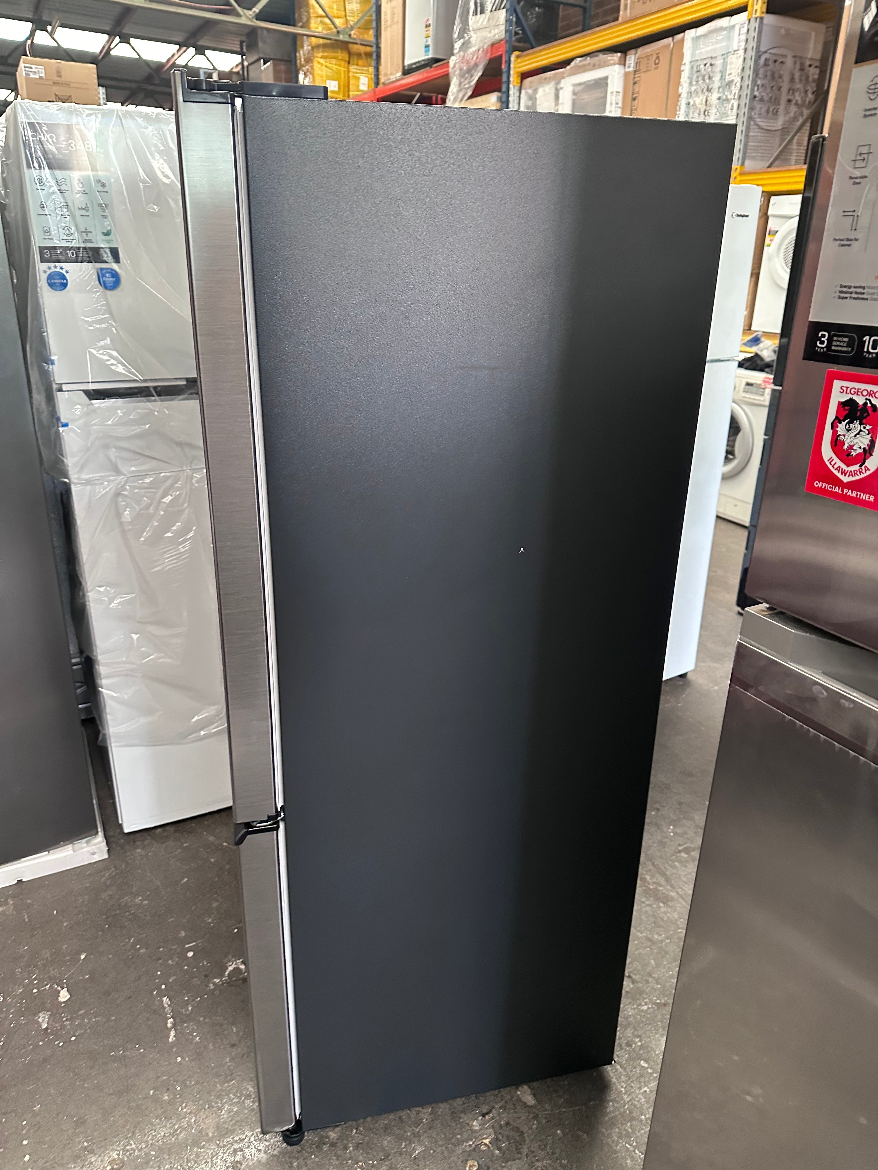 Hitachi 303L RB330PT9BSL Bottom Mount Refrigerator - Energy Efficient, Stainless Steel Finish [Factory Second] for Modern Kitchen & Small Apartment