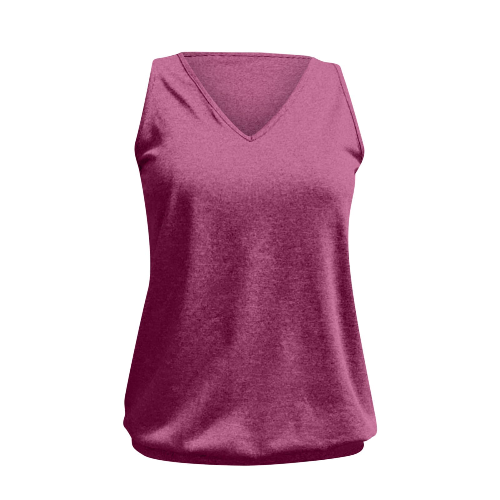 2024 Women's Fashion V-Neck Sleeveless Tank Top - Loose Fit Casual Cami Shirt, Y2K Style Cute Blouse for Summer Outfits | Perfect for Beach, Party & Daily Wear