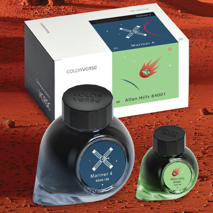 Colorverse The Red Planet Ink Set - 65ml + 15ml Bottles for Fountain Pens | Perfect for Calligraphy, Journaling & Artistic Writing