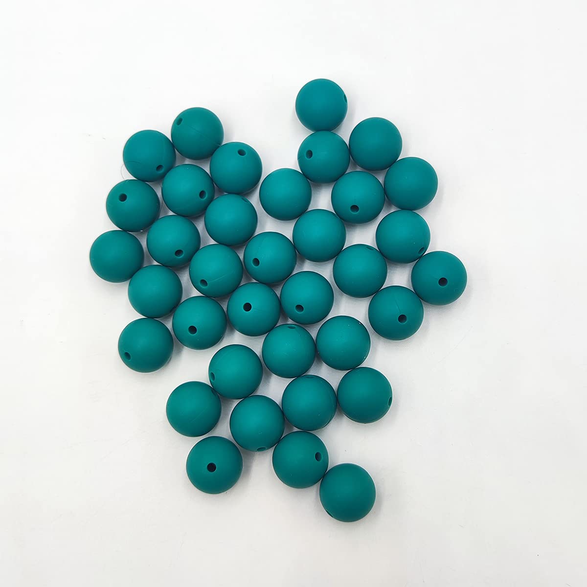 15mm Silicone Pearl Beads 50pcs - DIY Jewelry & Keychain Making for Women