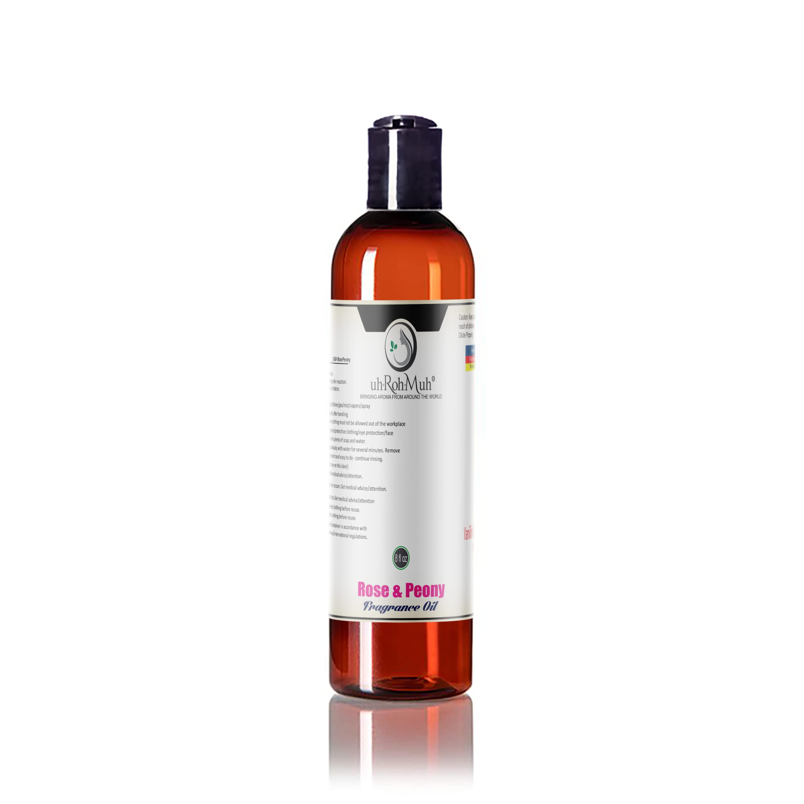 Premium Rose & Peony Fragrance Oil (8 fl oz) | 100% Natural Essential Oil | Made in USA | Perfect for Aromatherapy, Diffusers & Home Scenting