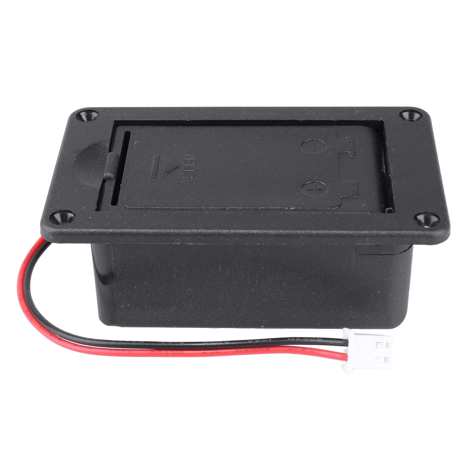 9V Guitar Pickup Battery Box - Black Case Cover Holder for Guitar & Bass Pickups - Perfect for Live Performances & Studio Recording