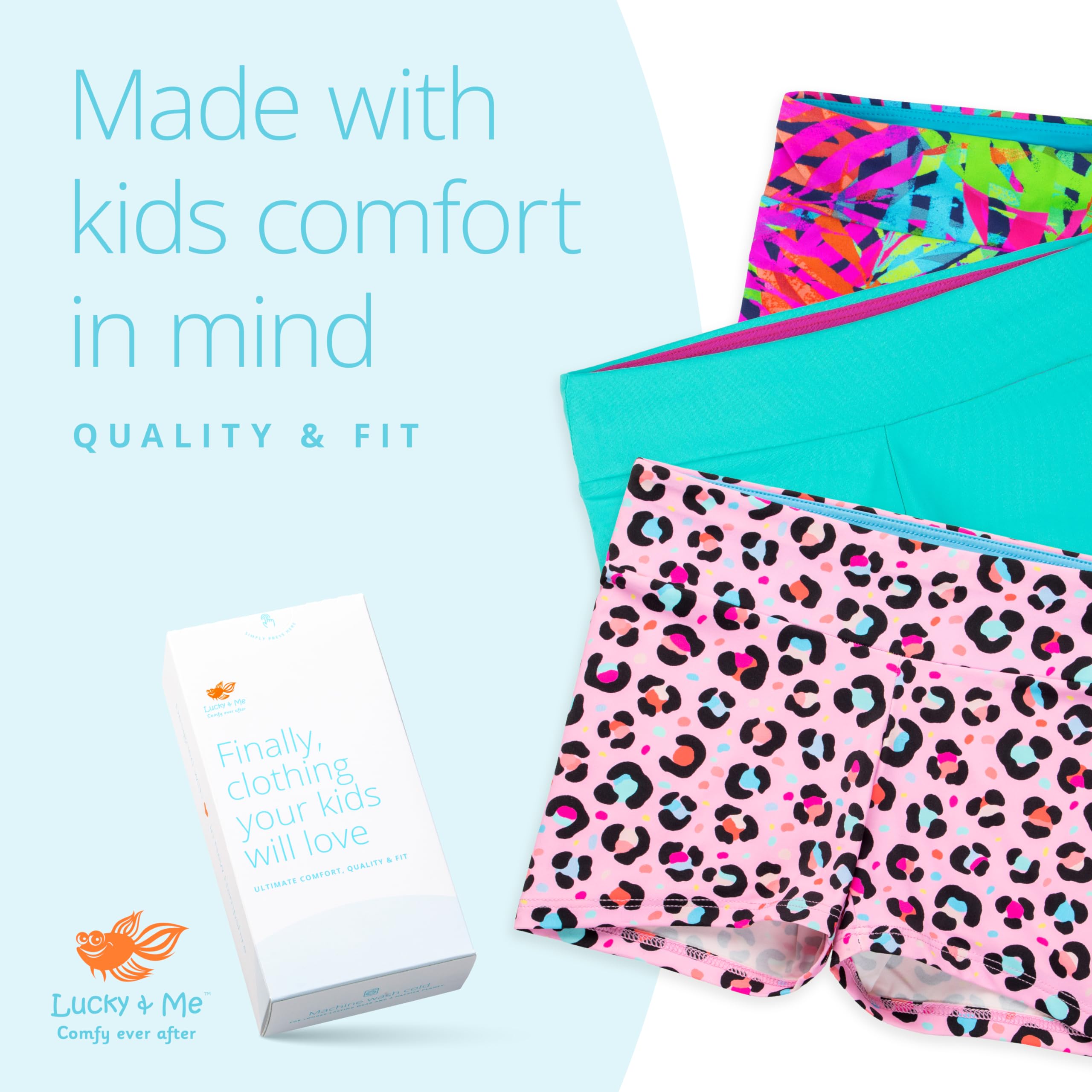 Layla Girls Dance Shorts for Gymnastics & Ballet - Stretchy Comfort Dancewear for Kids - Perfect for Dance Class, Performance & Practice