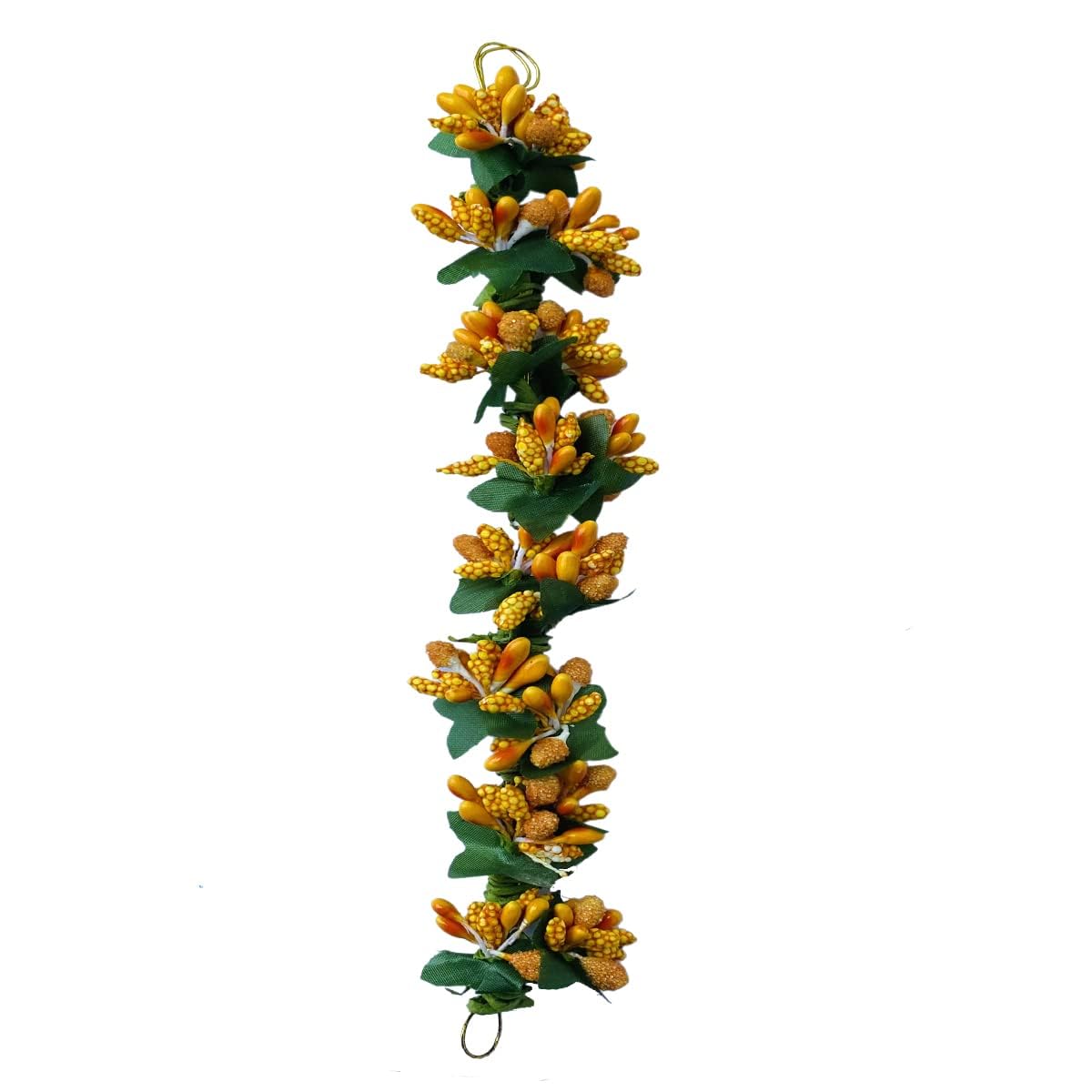 Maahal Hair Artificial Flower Gajra - Flower Bun Juda Hair Accessories for Women & Girls (Pack of 1, Yellow) | Perfect for Weddings, Parties & Traditional Indian Outfits