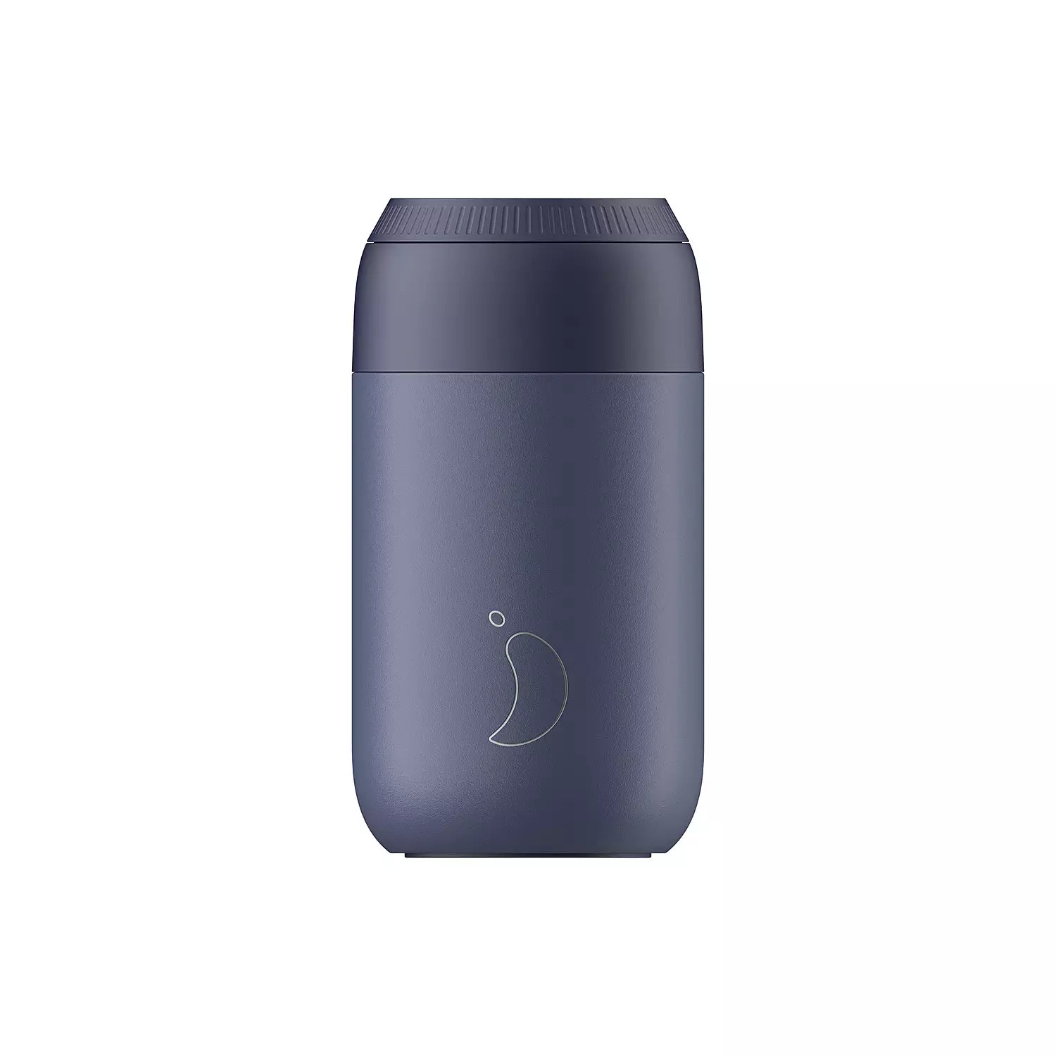 Chilly's Series 2 Reusable Stainless Steel Coffee Cup 340ml (12oz) - Insulated Travel Mug, Whale Blue - Perfect for Hot & Cold Drinks, Office, Commuting & Outdoor Activities