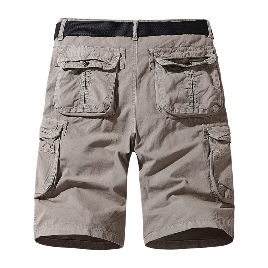 **Men's Waterproof Hiking Shorts - Outdoor Tactical Cargo Shorts with Multiple Pockets - Perfect for Summer Camping, Hiking & Military Activities**