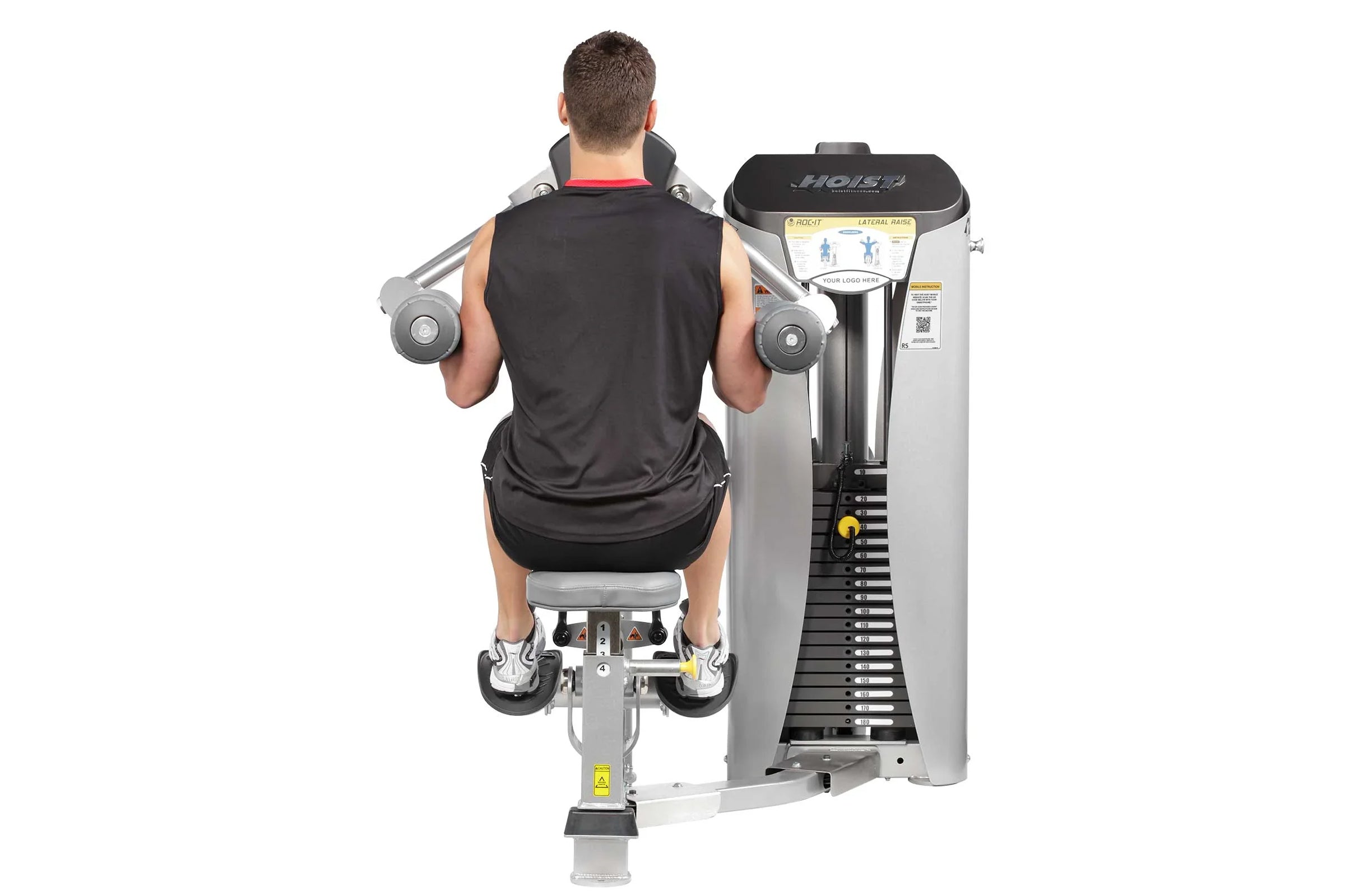 Hoist ROC IT Lateral Raise Machine (RS 1502) - Professional Gym Equipment for Shoulder Workouts - Perfect for Home & Commercial Gyms