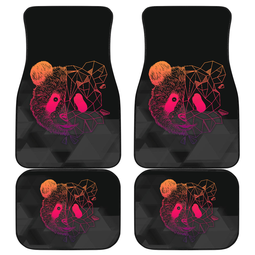 Premium Poly Panda Design Car Floor Mats - Non-Slip, Durable & Easy to Clean - Perfect for SUVs, Sedans & Trucks - Great Gift for Panda Lovers & Car Enthusiasts
