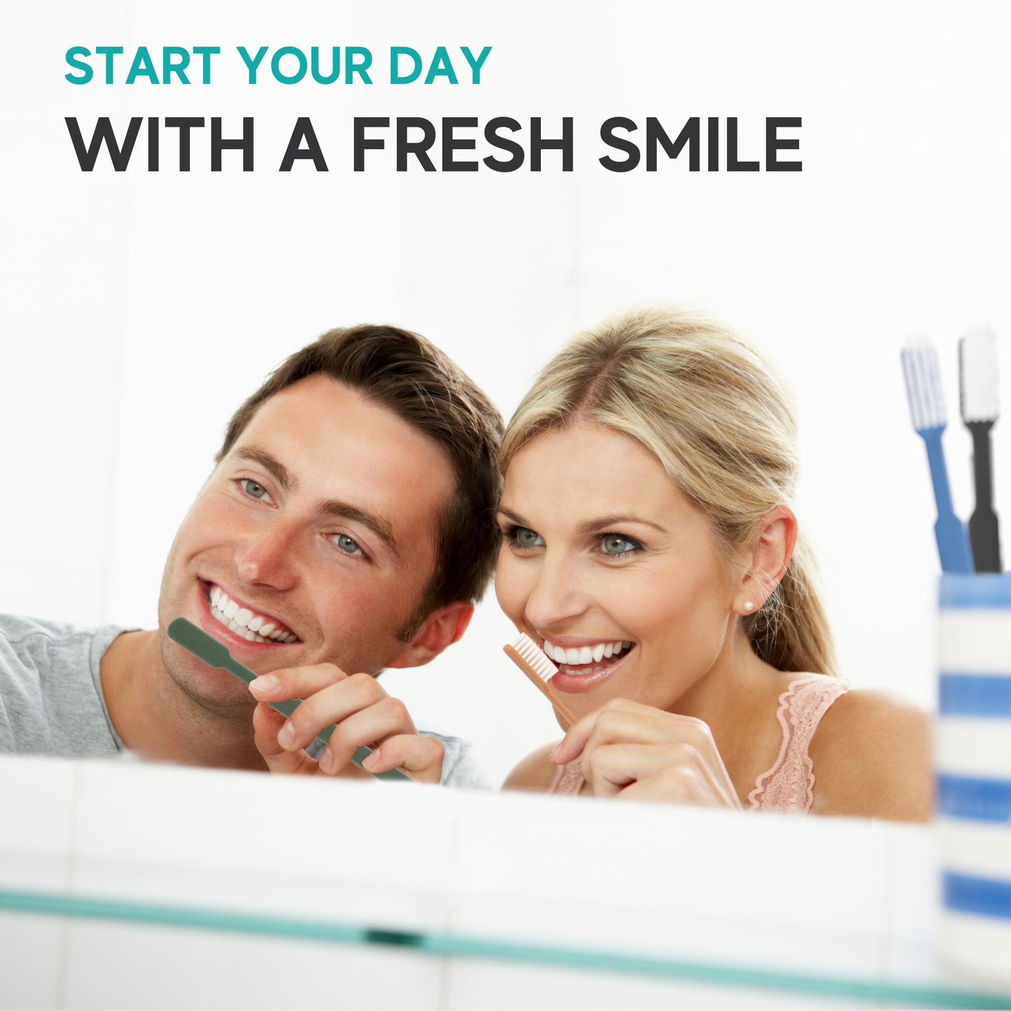 160 Individually Wrapped Prepasted Disposable Toothbrushes with Built-in Toothpaste - Single Use Travel Toothbrushes for Camping, Hotels, Airbnb Guests & Emergency Kits | Portable Waterless Oral Care Solution for On-the-Go Hygiene