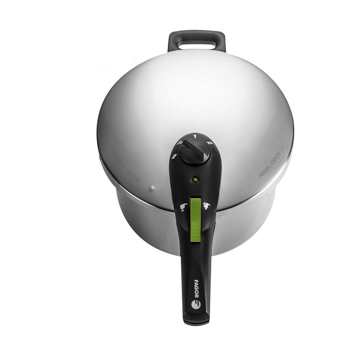 Fagor Rapid Xpress 6L Stainless Steel Pressure Cooker for Induction Cooktops - 18/10 Steel, Thermo Diffuser Bottom, 2 Pressure Levels & 5 Safety Systems | Fast Cooking for Soups, Stews & Family Meals | Perfect for Home Chefs & Busy Families