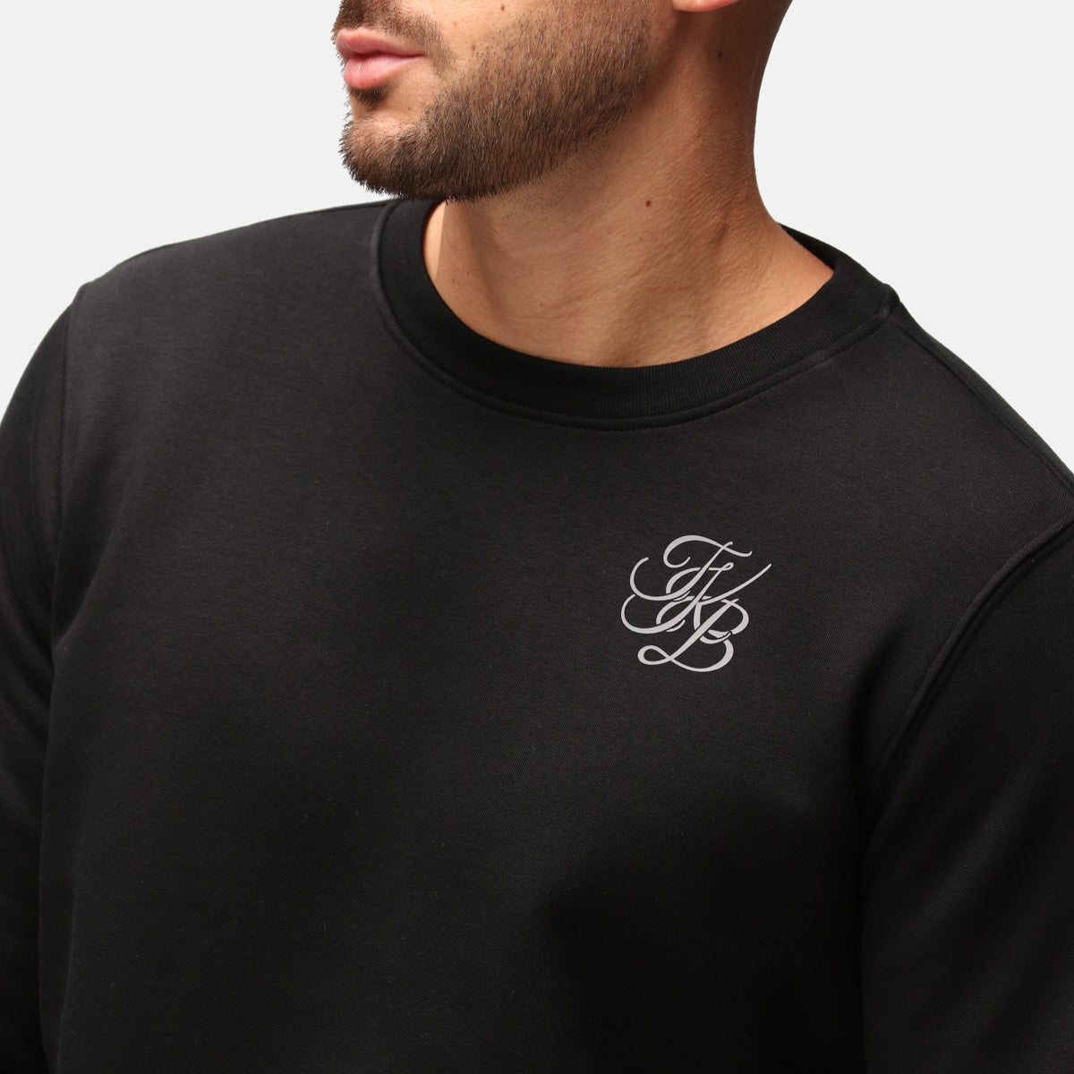 Premium Organic Cotton Black Men's Sweatshirt - Comfortable Eco-Friendly Pullover for Casual Wear & Outdoor Activities