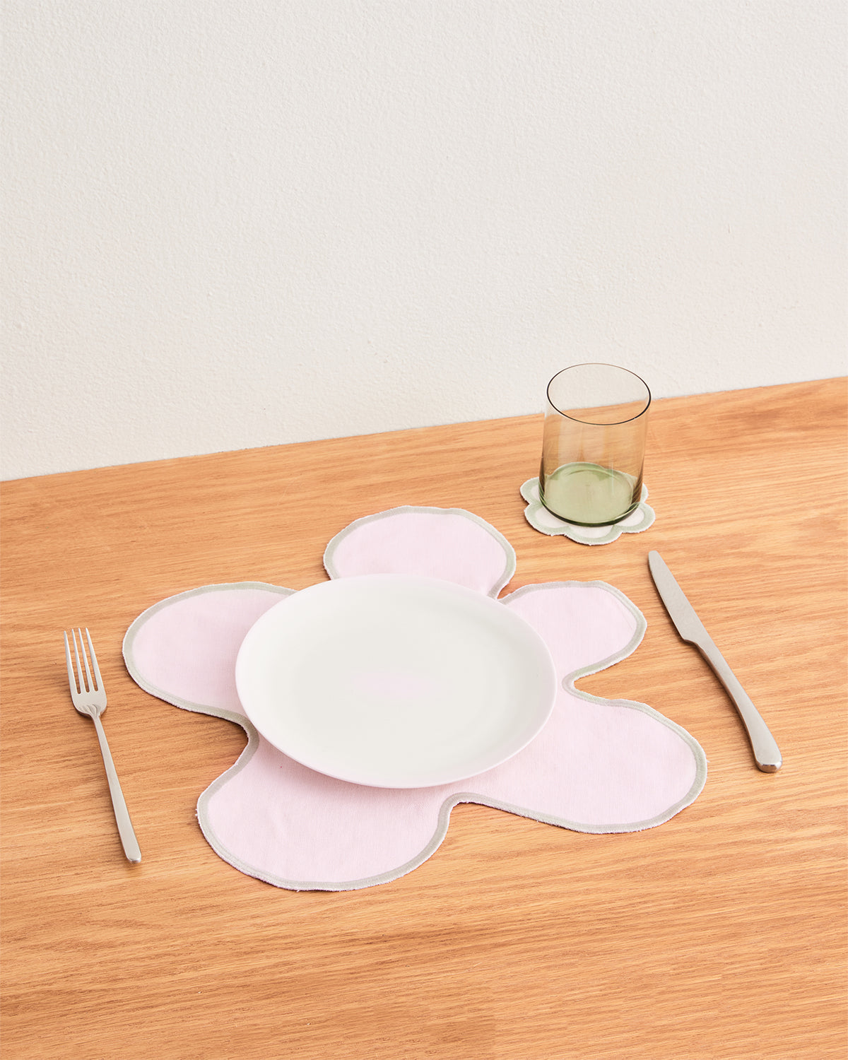 100% French Flax Linen Placemats Set of 4 - Rosewater & Sage Floral Table Mats for Dining, Kitchen, and Home Decor - Elegant Table Setting for Parties & Everyday Use