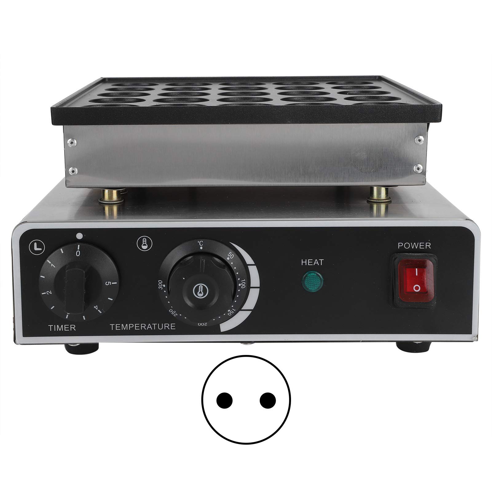 950W Electric Muffin Maker Machine - 25-Hole Rapid Heating Waffle & Pancake Baker for Home Kitchen & Bakery | Perfect for Breakfast, Brunch & Party Snacks (110V US Plug)