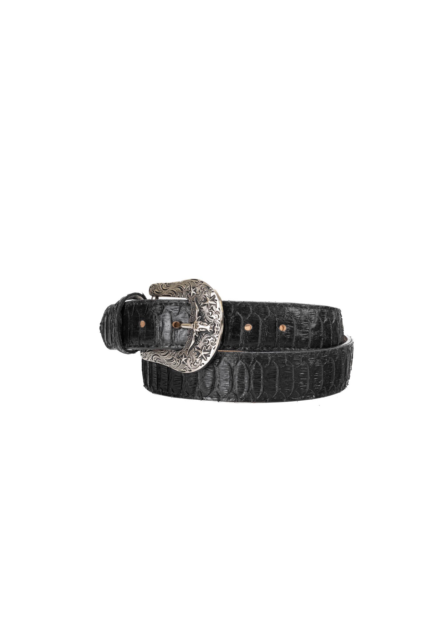 Python Longhorn X Buckle Cowboy Belt - Genuine Leather Western Belt for Men - Perfect for Rodeo, Country Music Festivals & Western Fashion Outfits