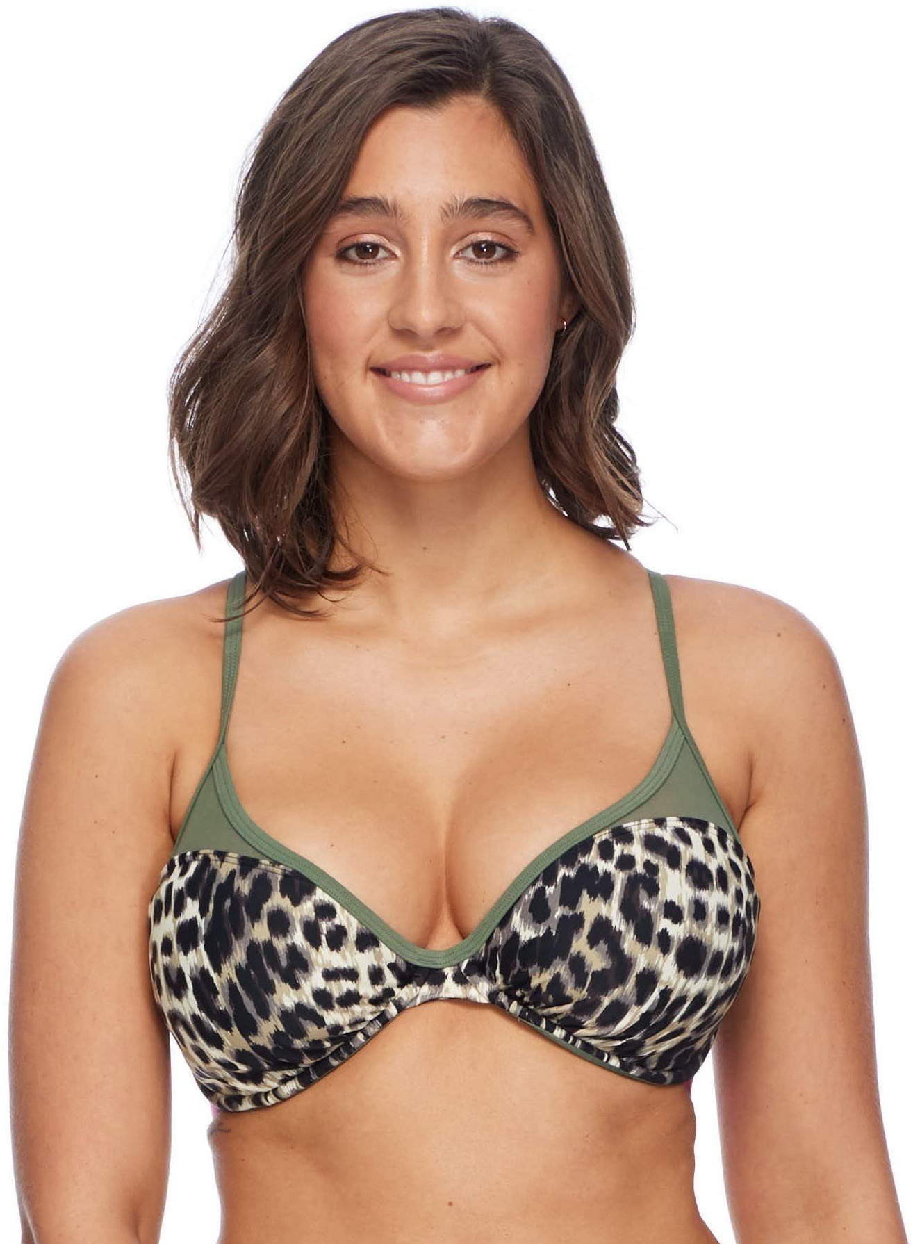 Body Glove Women's Solo Underwire Bikini Top Swimsuit for D, DD, E, F Cups - Supportive Swimwear for Beach, Pool & Water Sports