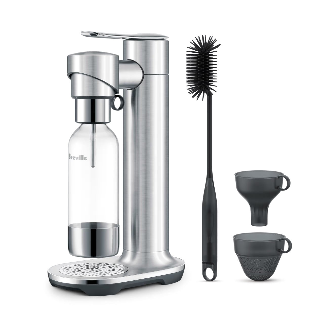 Breville InFizz™ Fusion Carbonated Water Maker - Sparkling Water Machine for Home, Soda Maker with CO2 Cylinder - Perfect for Cocktails, Mocktails & Healthy Hydration