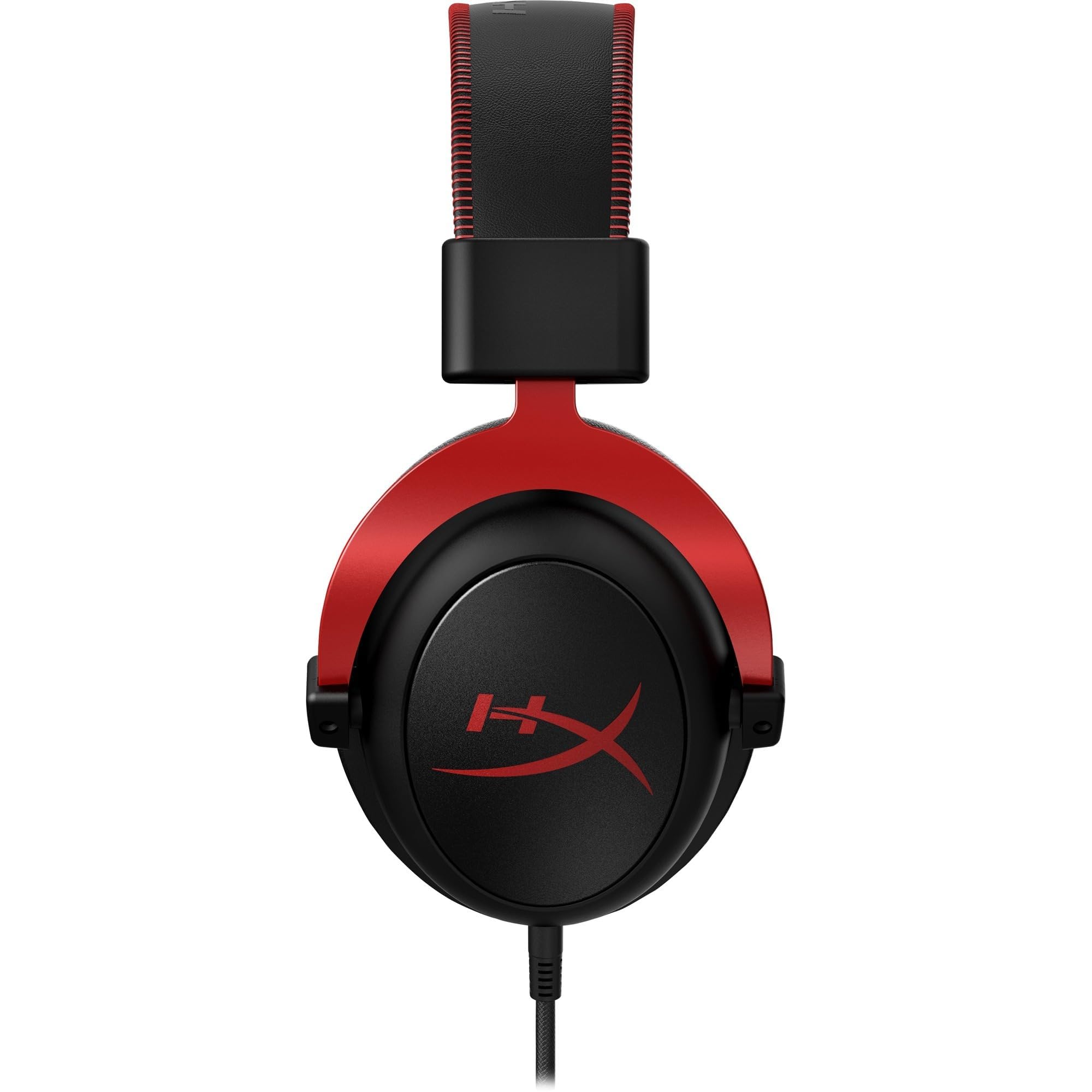 HyperX Cloud II Gaming Headset with 7.1 Surround Sound, Memory Foam Ear Pads & Detachable Mic - Compatible with PC, PS5, PS4, Xbox Series X|S, Xbox One (Red) - Perfect for Competitive Gaming, Streaming & Long Gaming Sessions